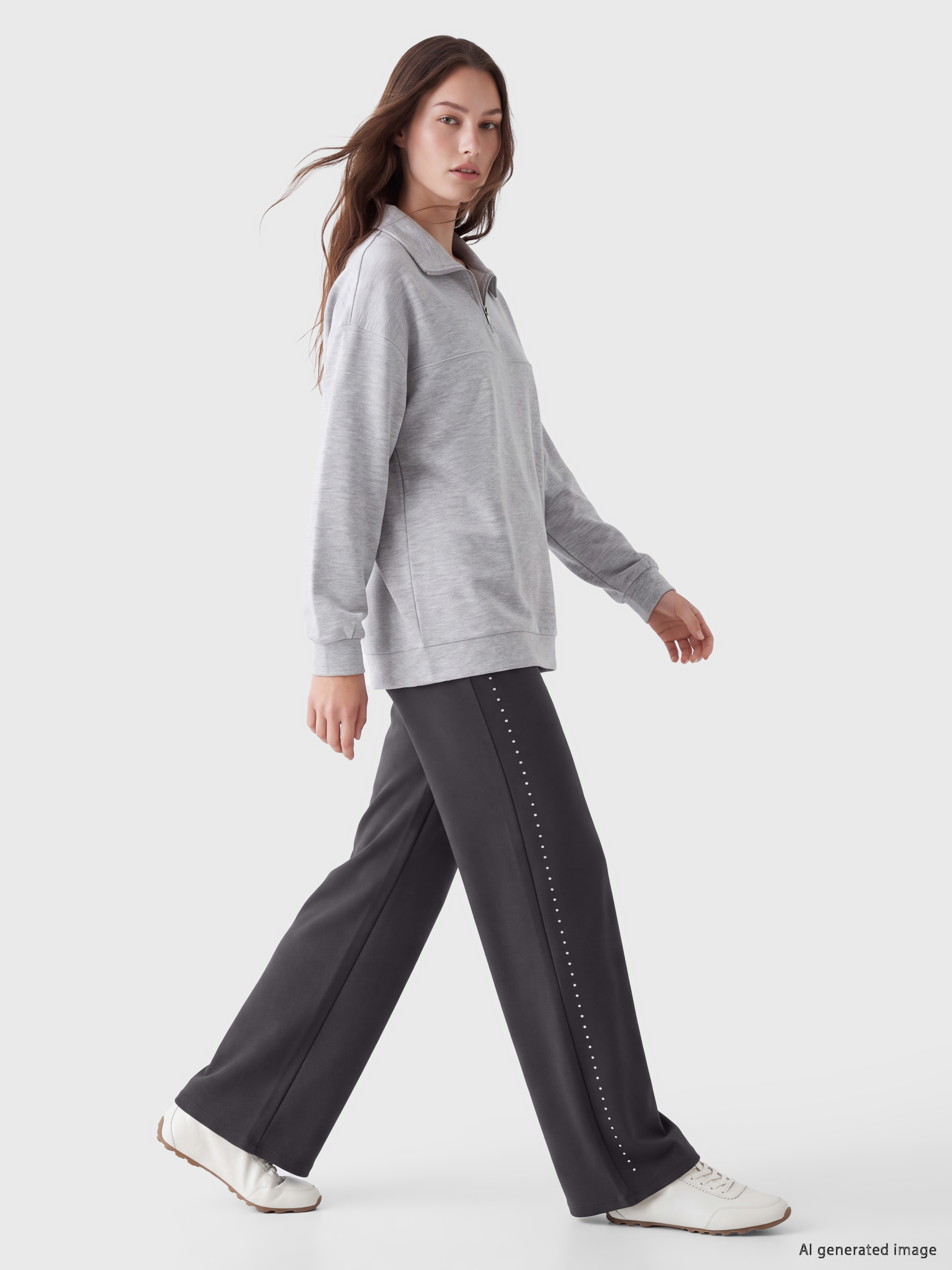 LCW Modest Zımba Detaylı Soft Touch Kadın Eşofman Altı