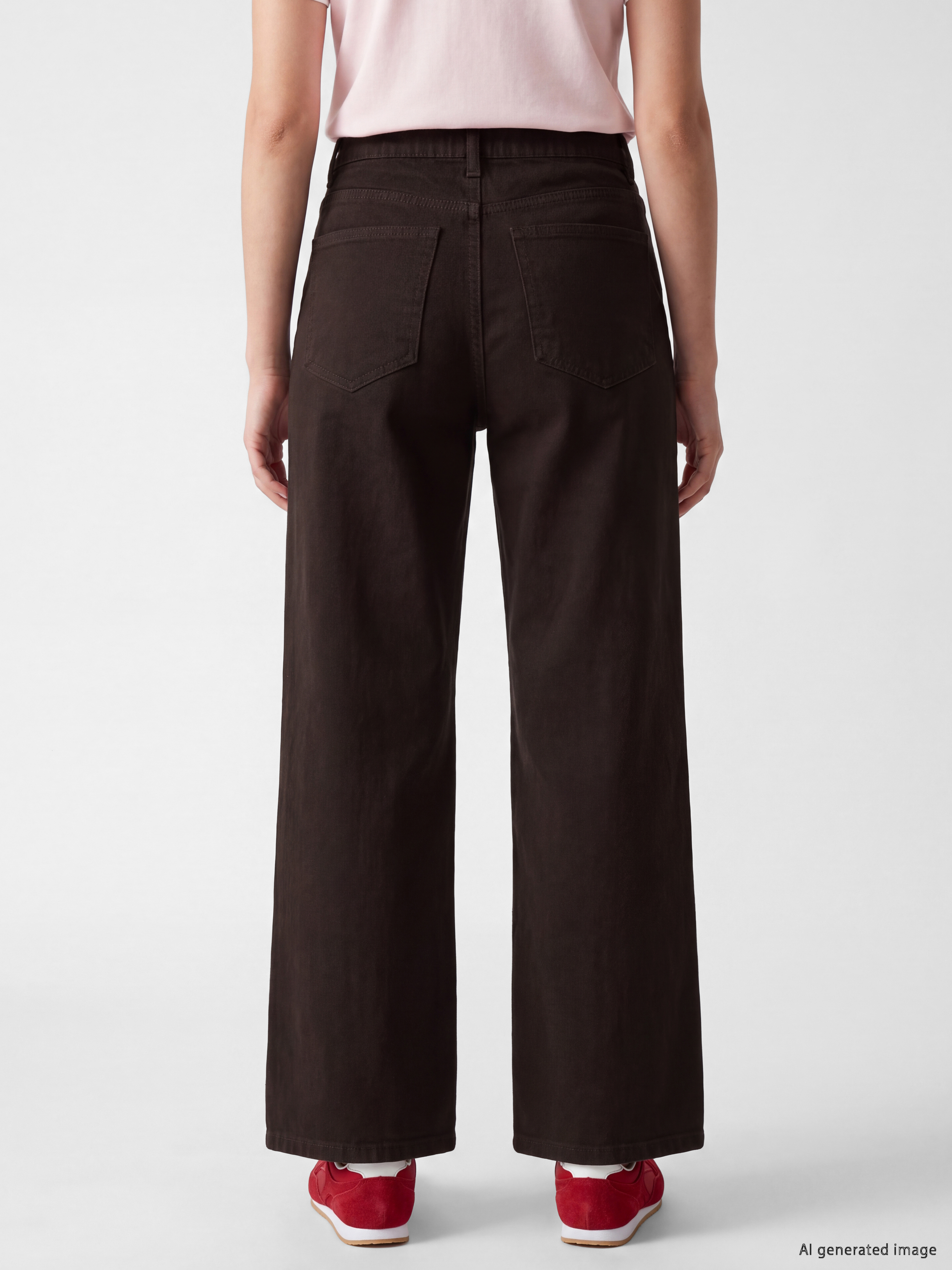 LCW Comfort Yüksek Bel Geniş Paça Kadın Pantolon görsel 4