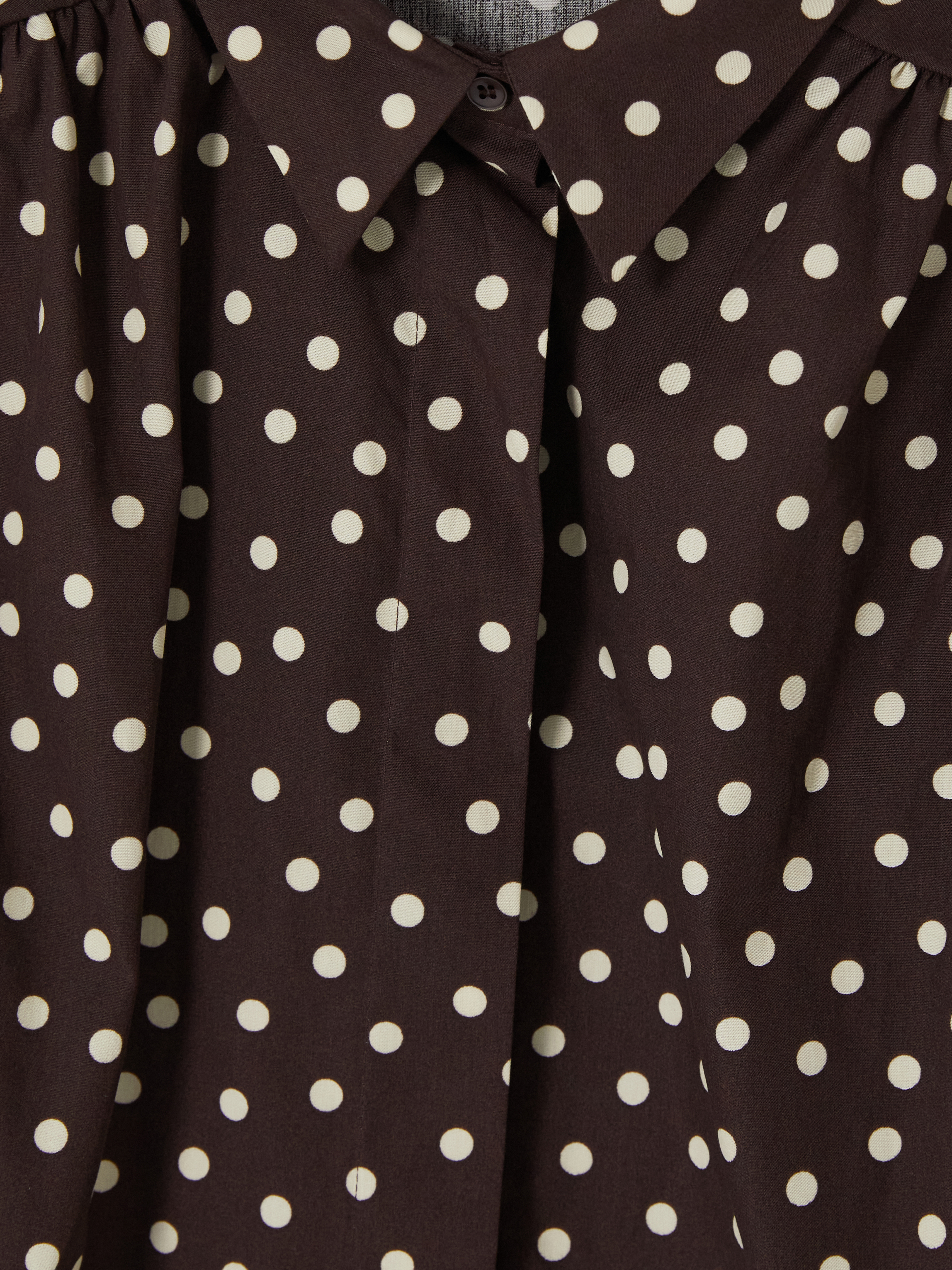 LCW Modest Puantiyeli Poplin Kadın Gömlek görsel 6