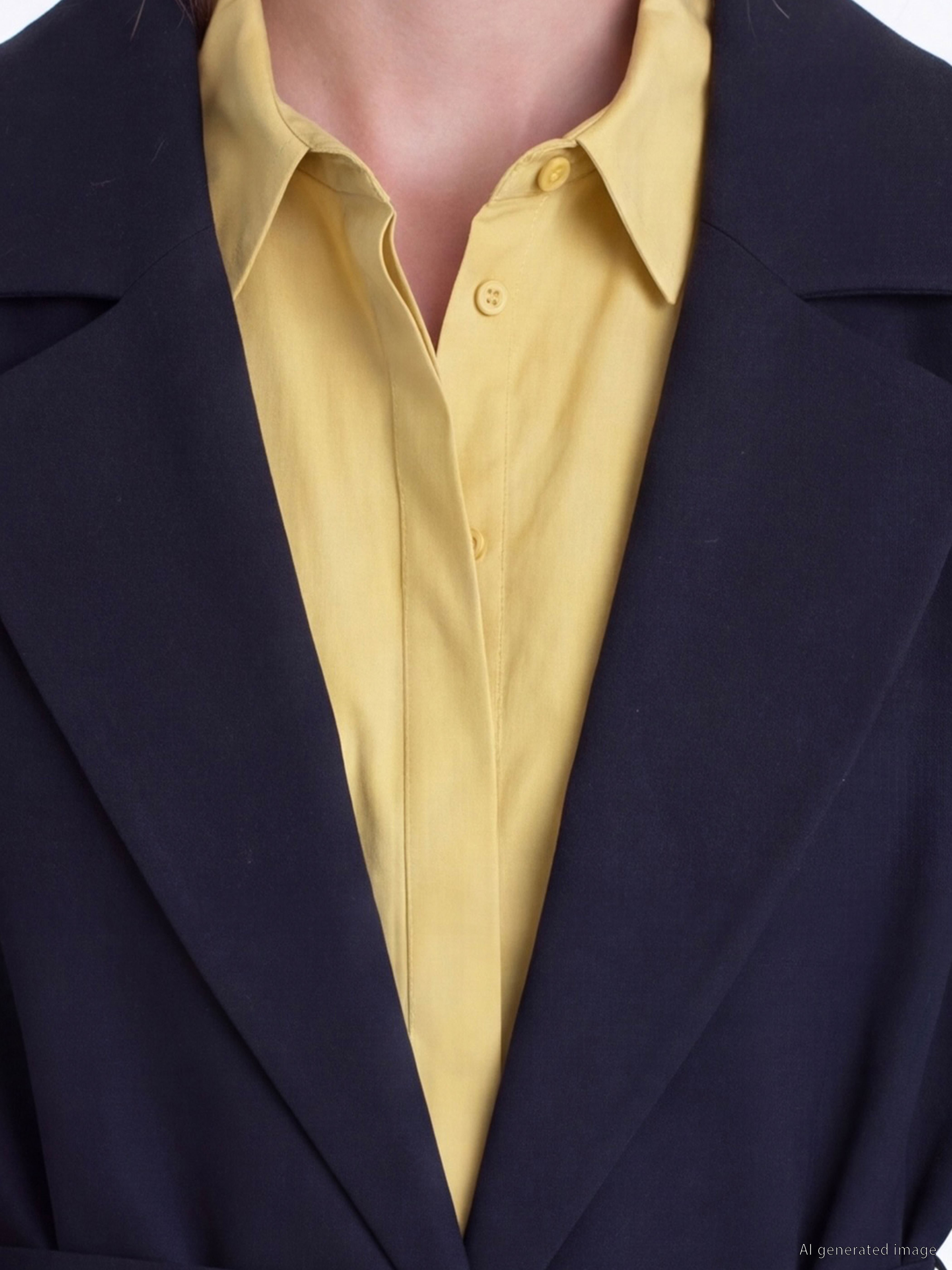 LCW Modest Kuşaklı Kadın Blazer Ceket görsel 3