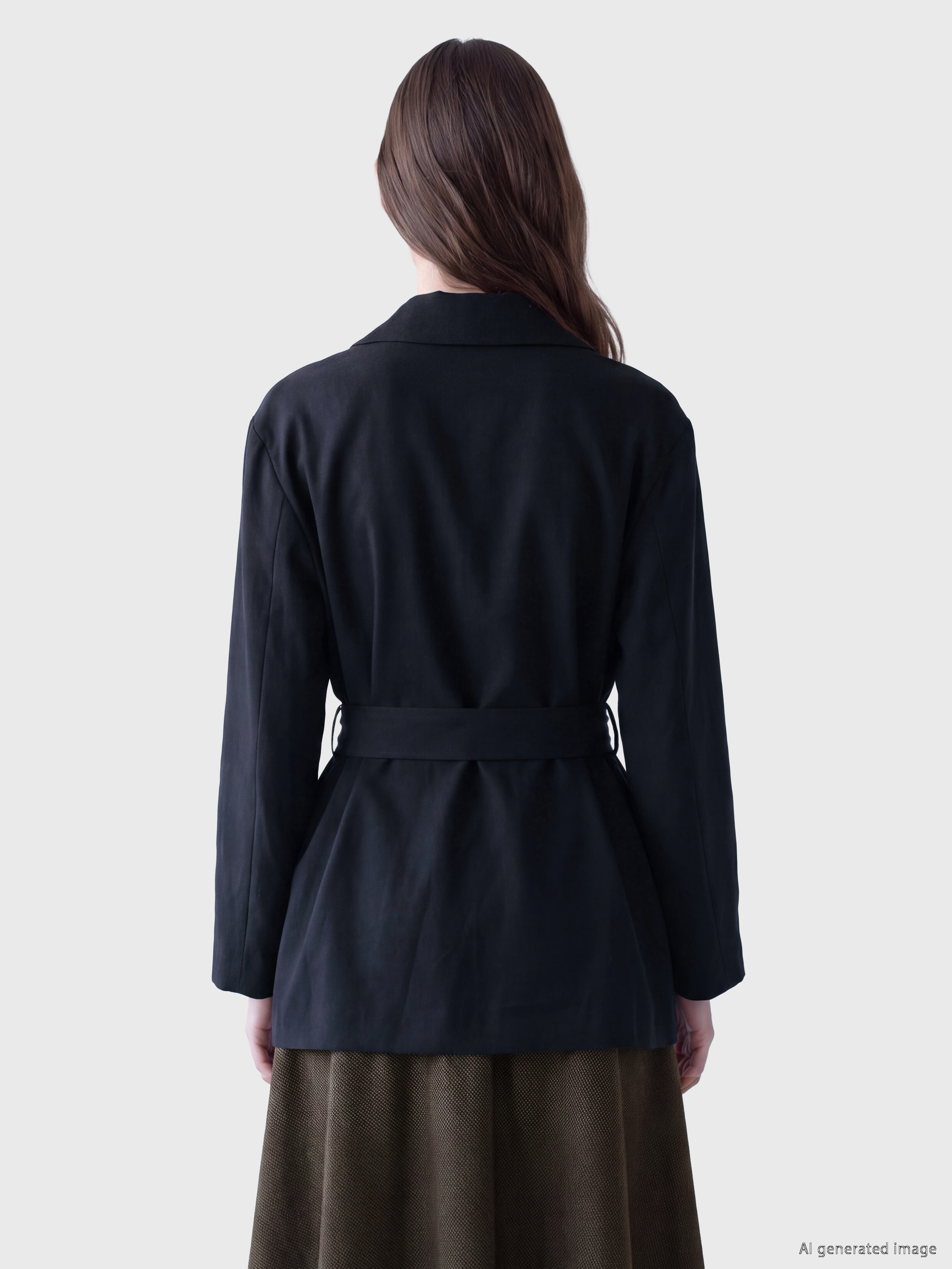 LCW Modest Kuşaklı Kadın Blazer Ceket görsel 4