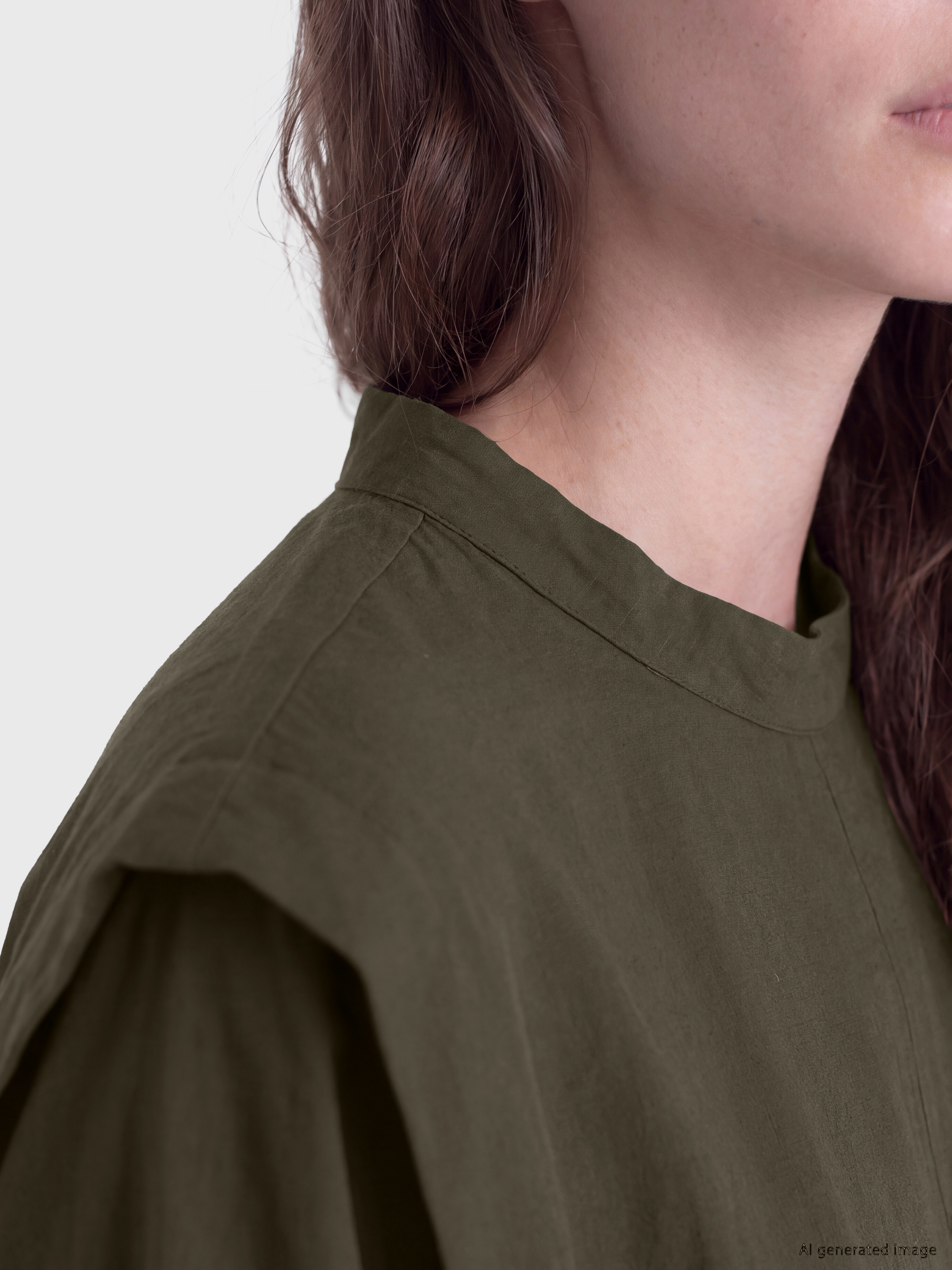 LCW Modest Dik Yaka Kadın Tunik görsel 3