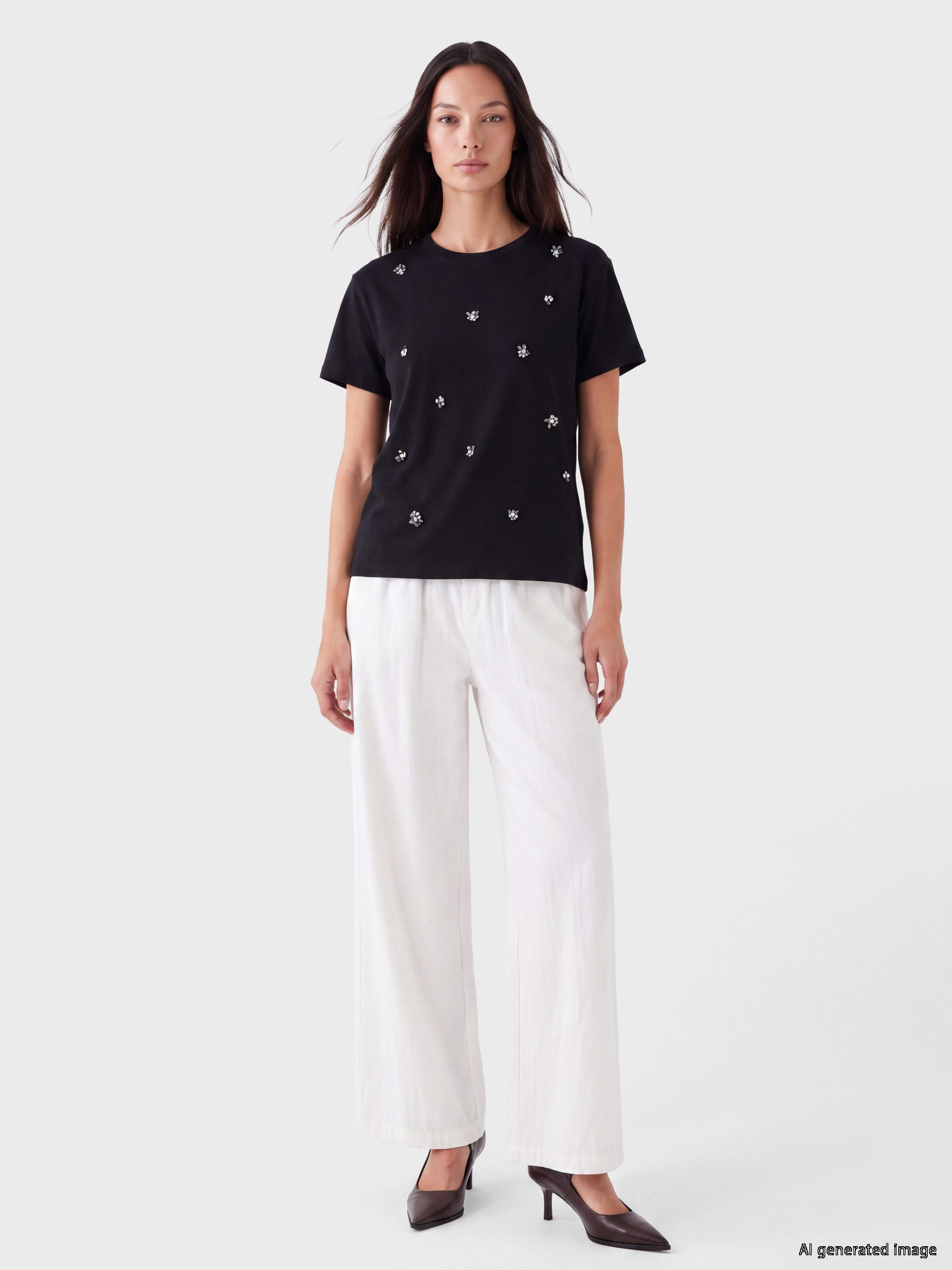 LCW EVERYDAY Taşlı Soft Touch Bluz görsel 2