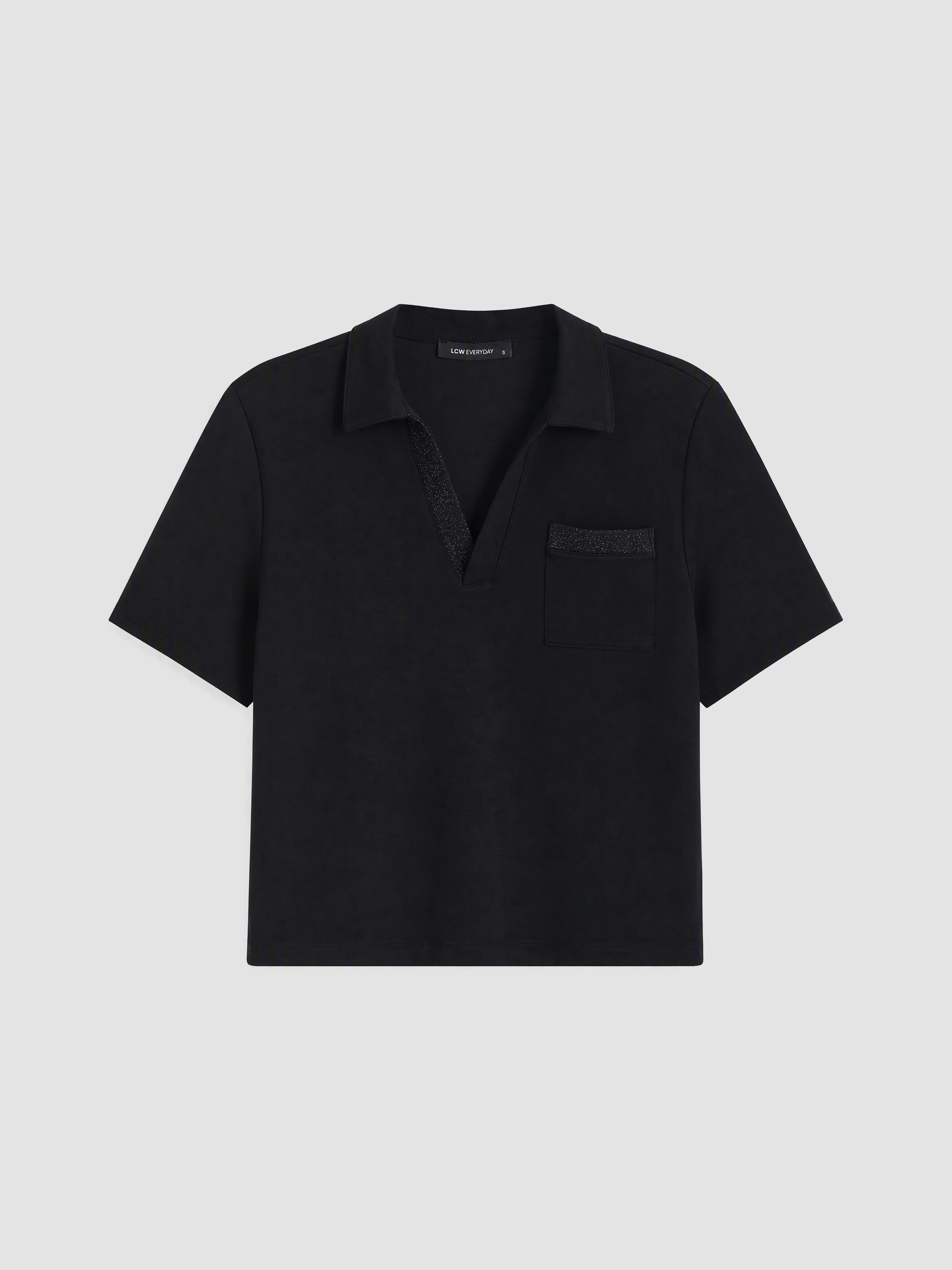 LCW EVERYDAY Polo Yaka Kadın Tişört görsel 5