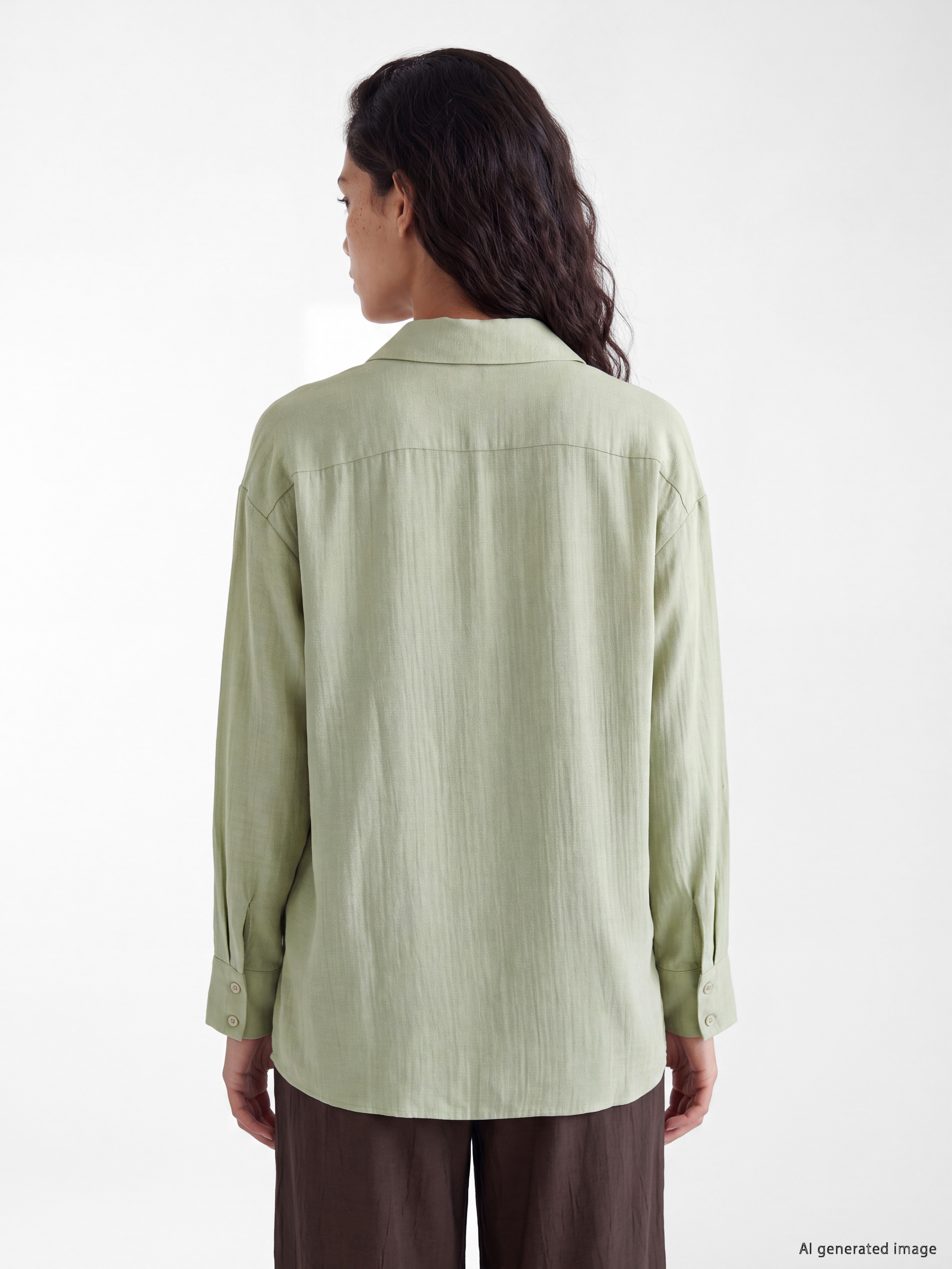 XSIDE Oversize Müslin Kadın Gömlek görsel 4