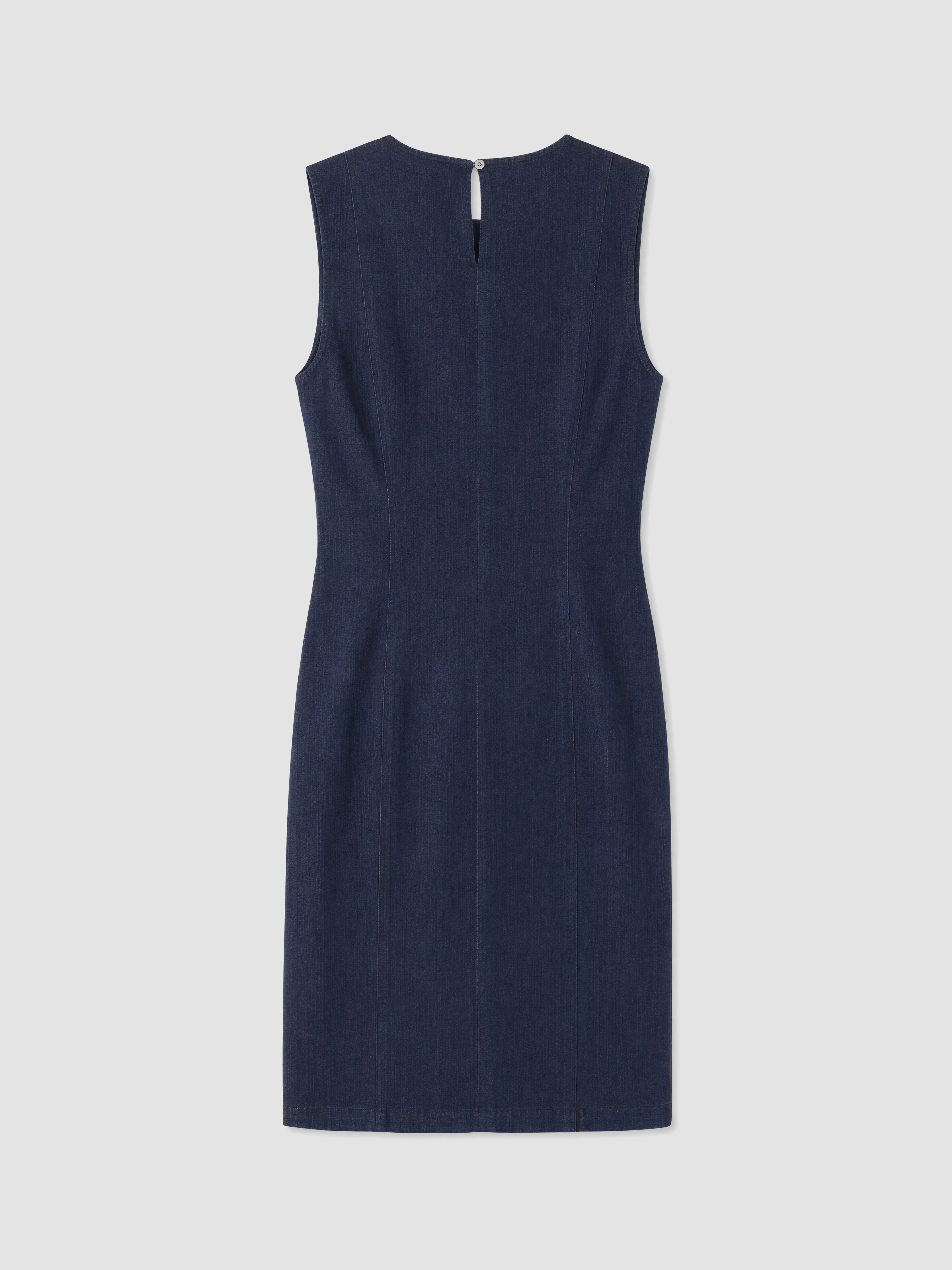 LCW EVERYDAY Bisiklet Yaka Jean Elbise görsel 7