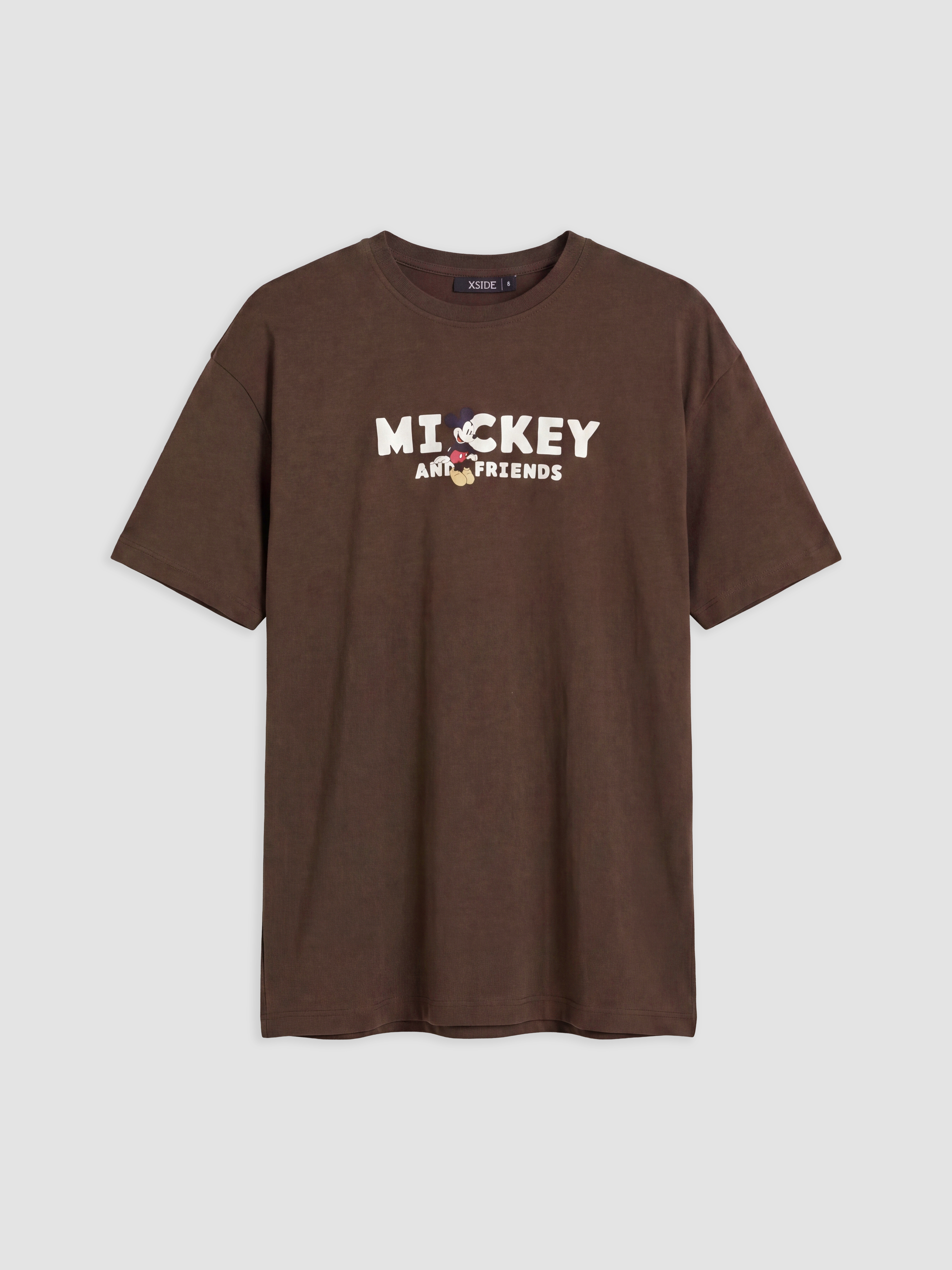 XSIDE Mickey Mouse Baskılı %100 Pamuklu Kadın Tişört görsel 5