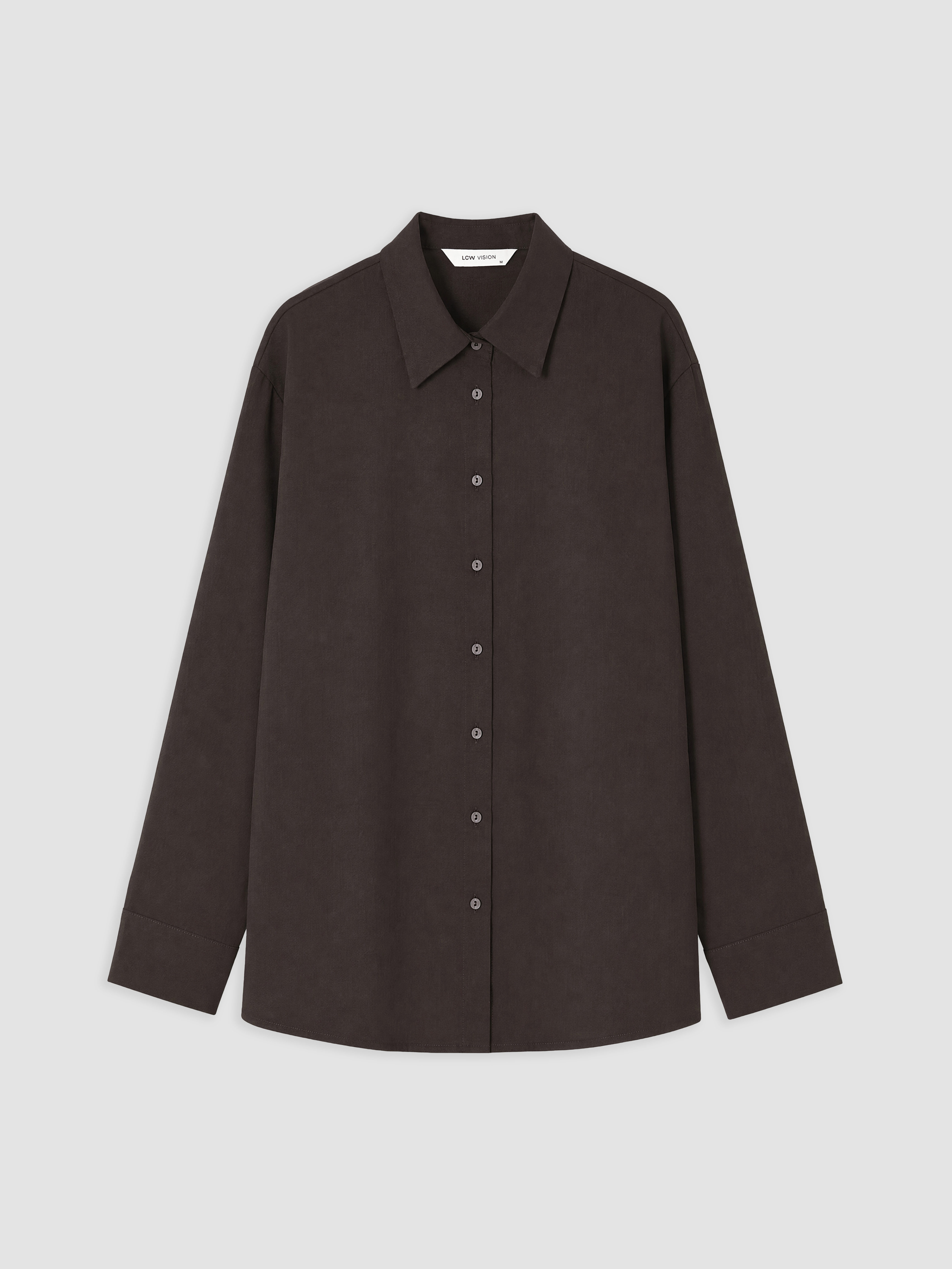 LCW Vision Oversize Poplin Kadın Gömlek görsel 5