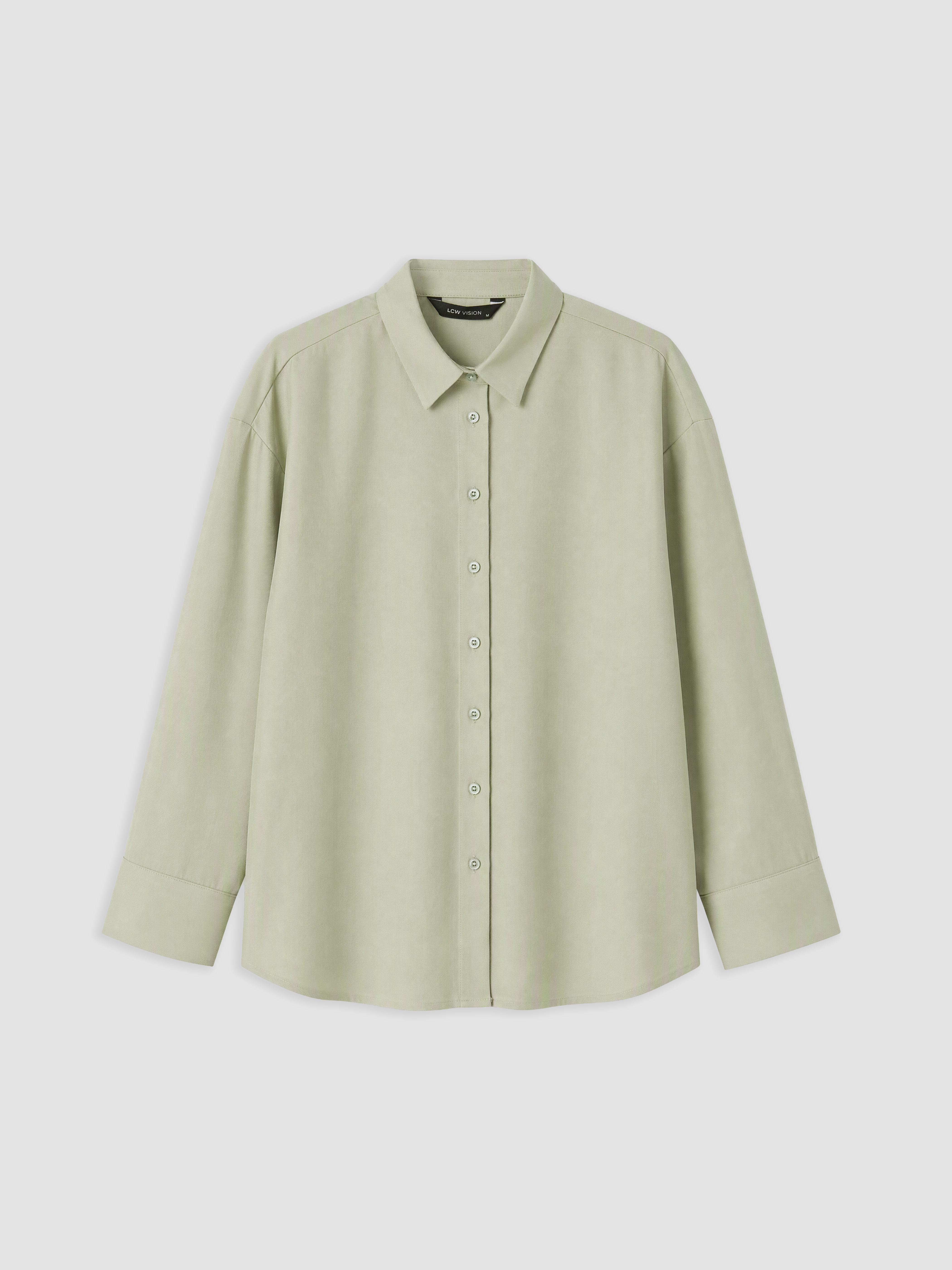 LCW Vision Oversize Poplin Kadın Gömlek görsel 5