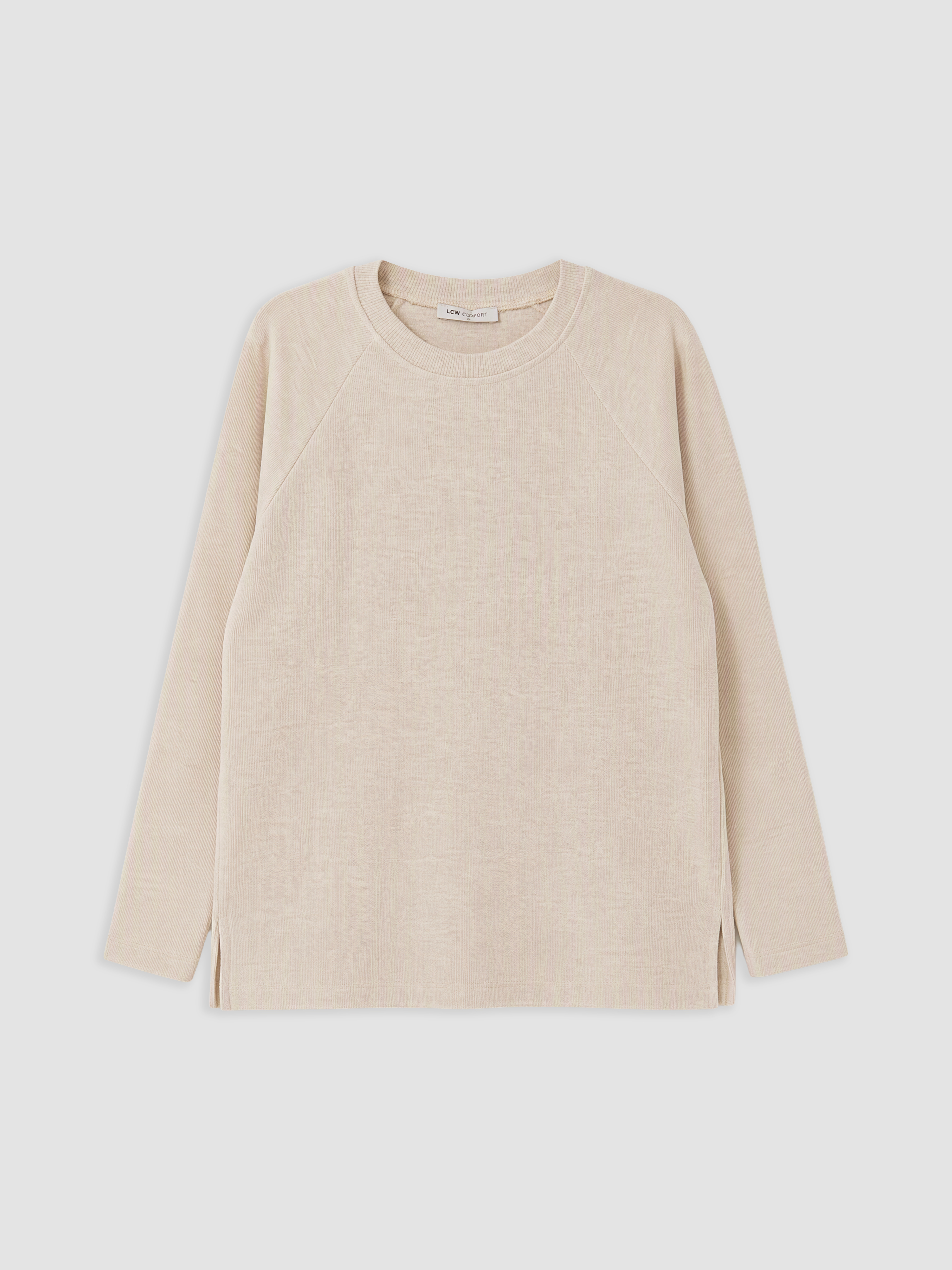 LCW Comfort Bisiklet Yaka Kadın Sweatshirt