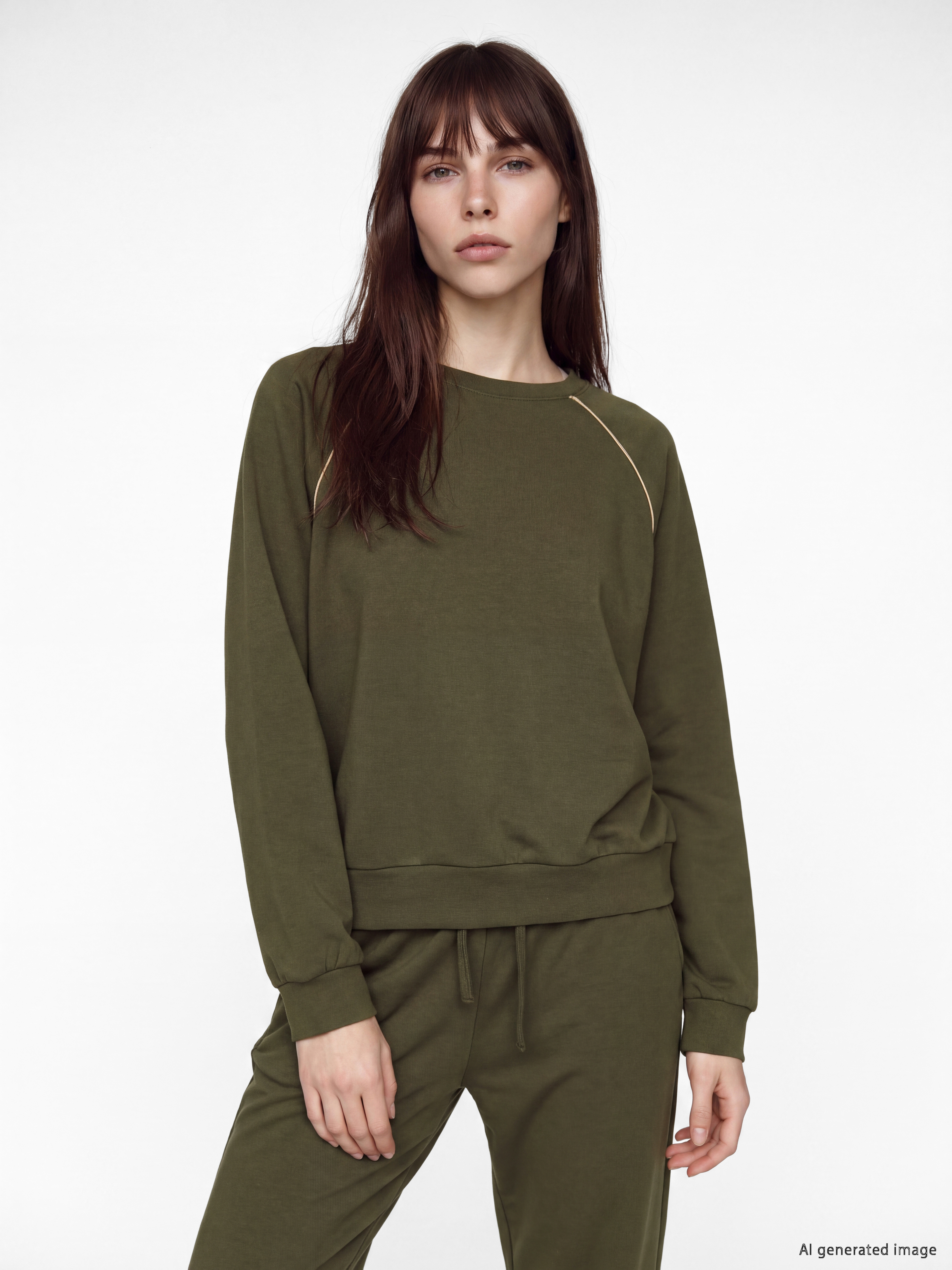 Natuvera Bisiklet Yaka Kadın Sweatshirt
