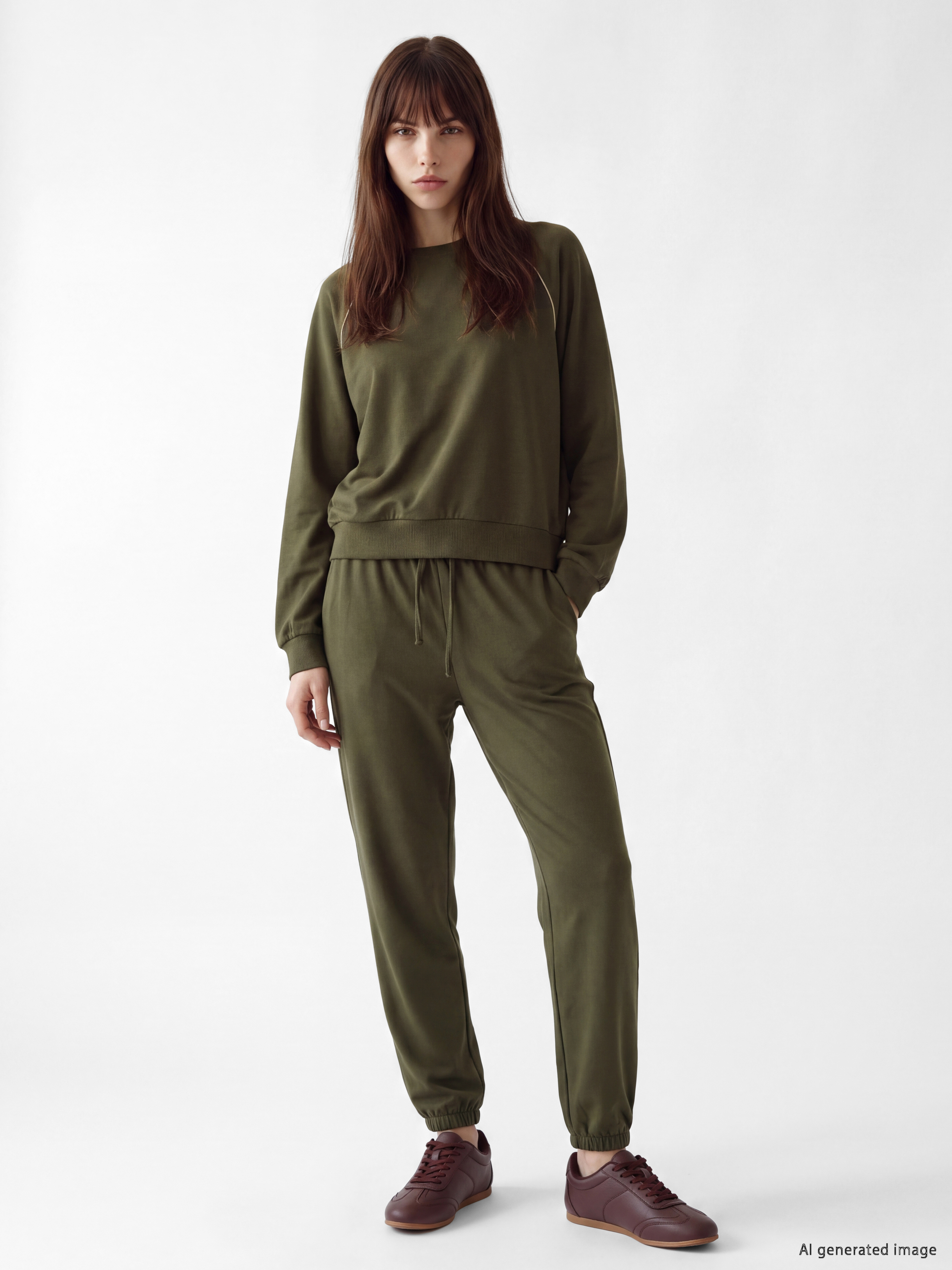 Natuvera Bisiklet Yaka Kadın Sweatshirt görsel 2