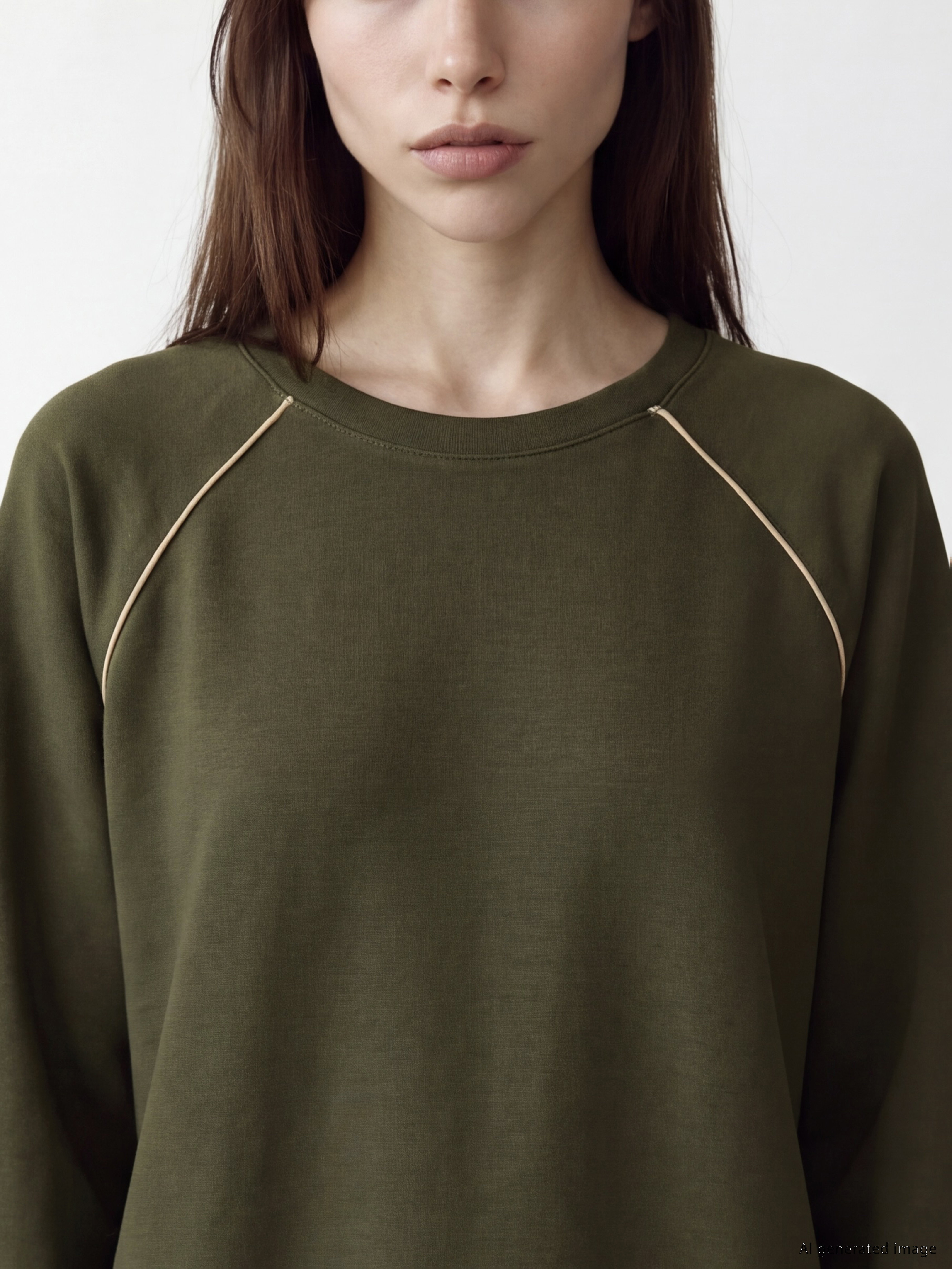 Natuvera Bisiklet Yaka Kadın Sweatshirt görsel 3