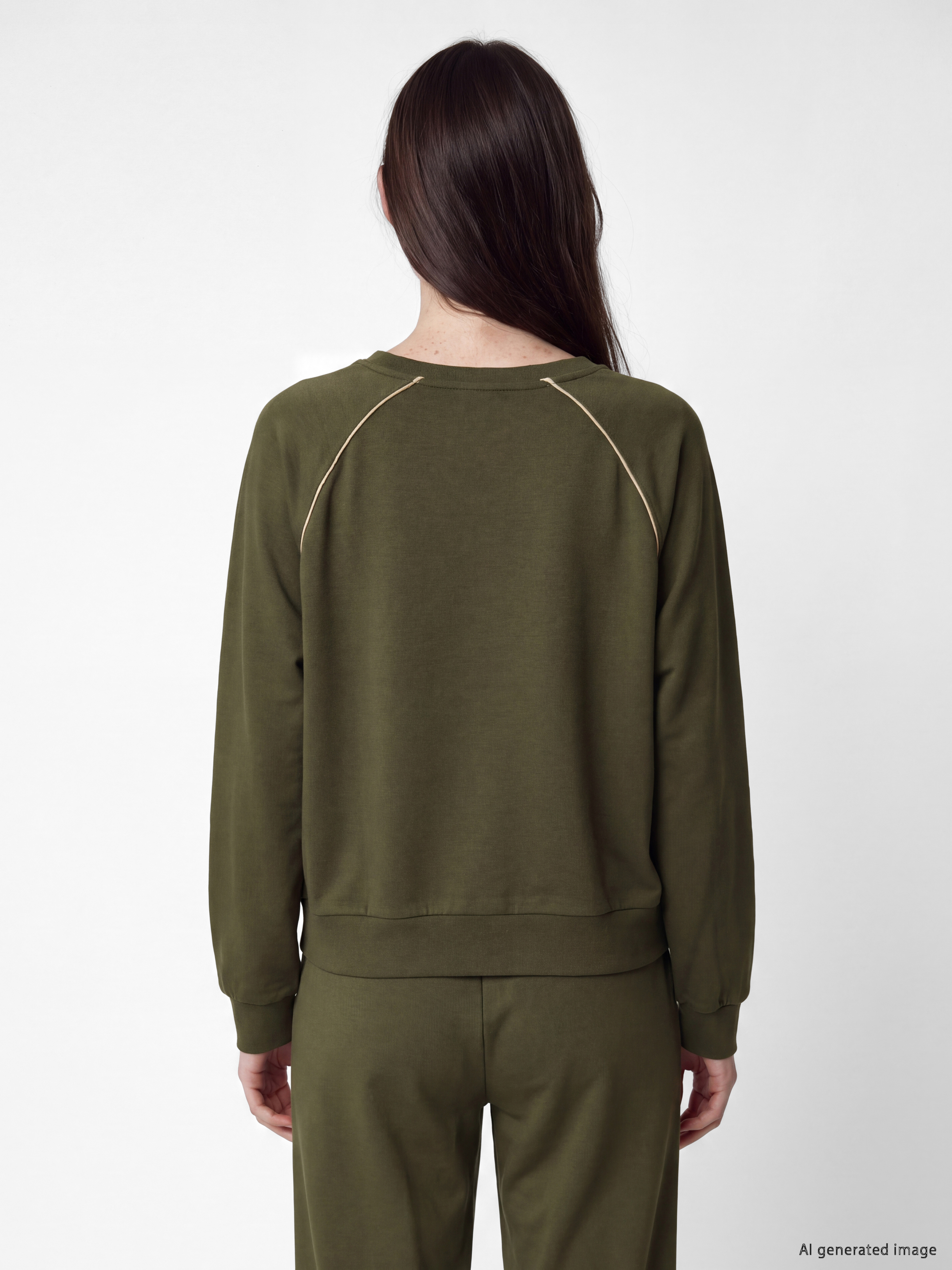 Natuvera Bisiklet Yaka Kadın Sweatshirt görsel 4