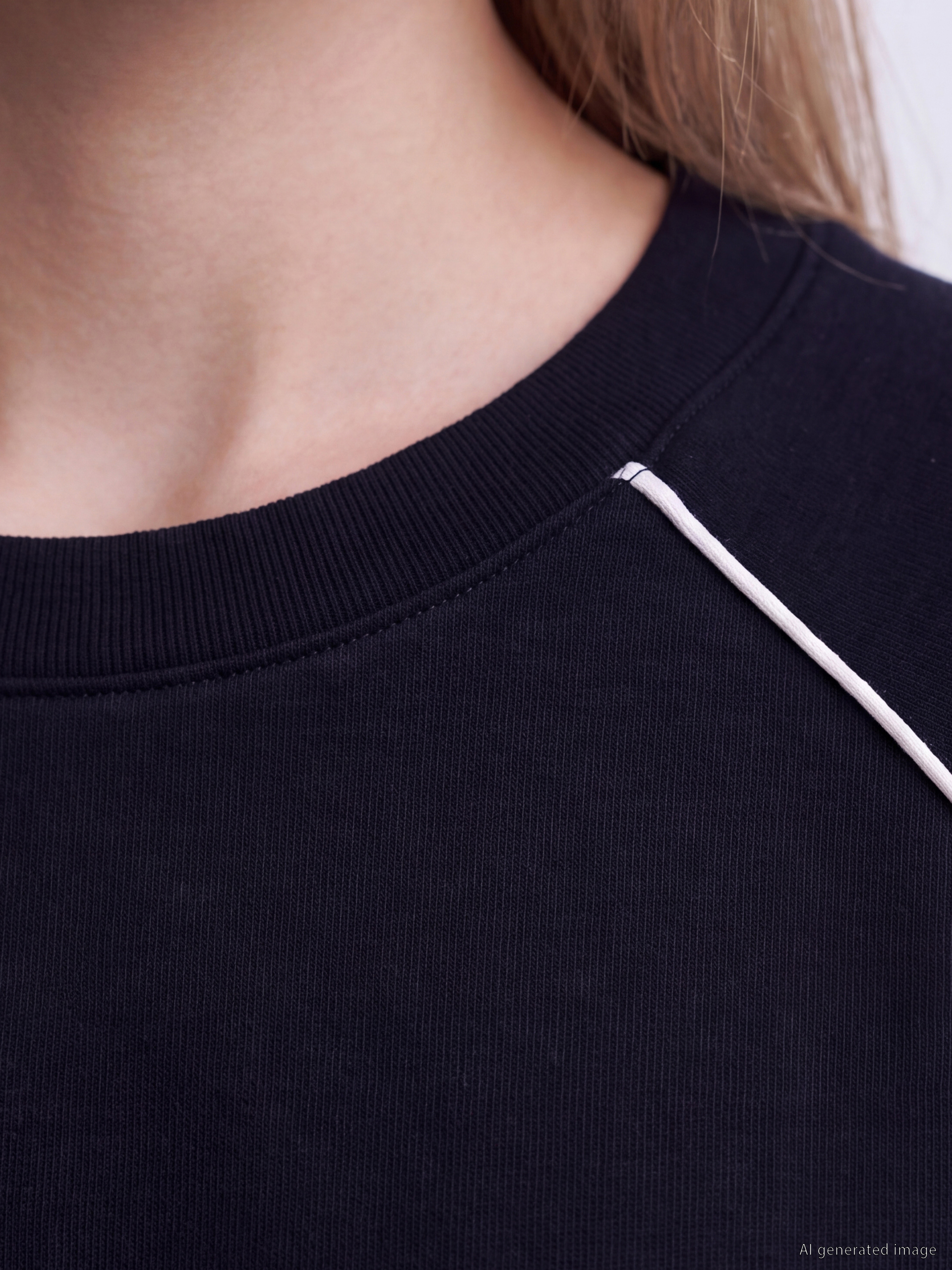 Natuvera Bisiklet Yaka Kadın Sweatshirt görsel 3