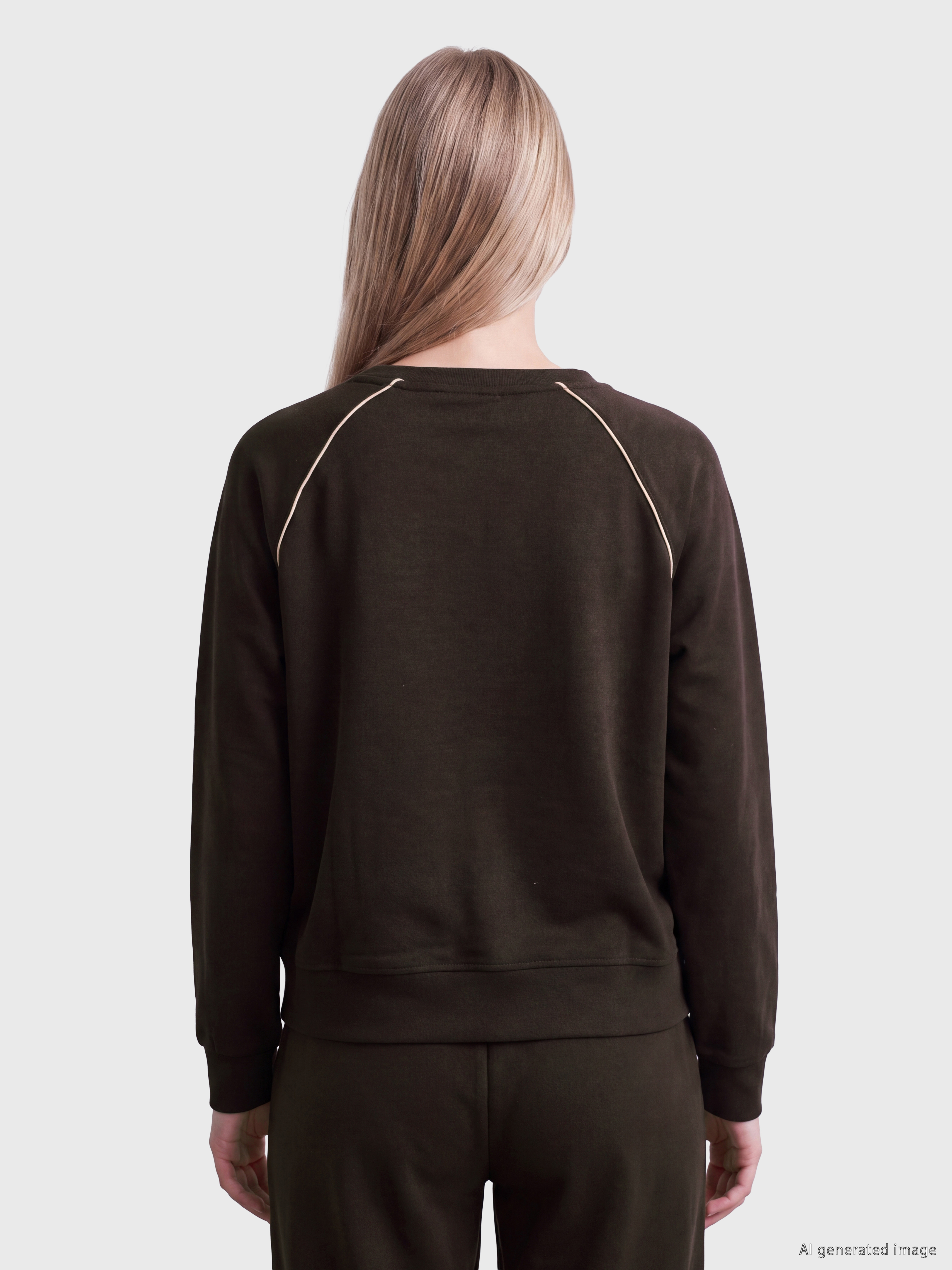 Natuvera Bisiklet Yaka Kadın Sweatshirt görsel 4