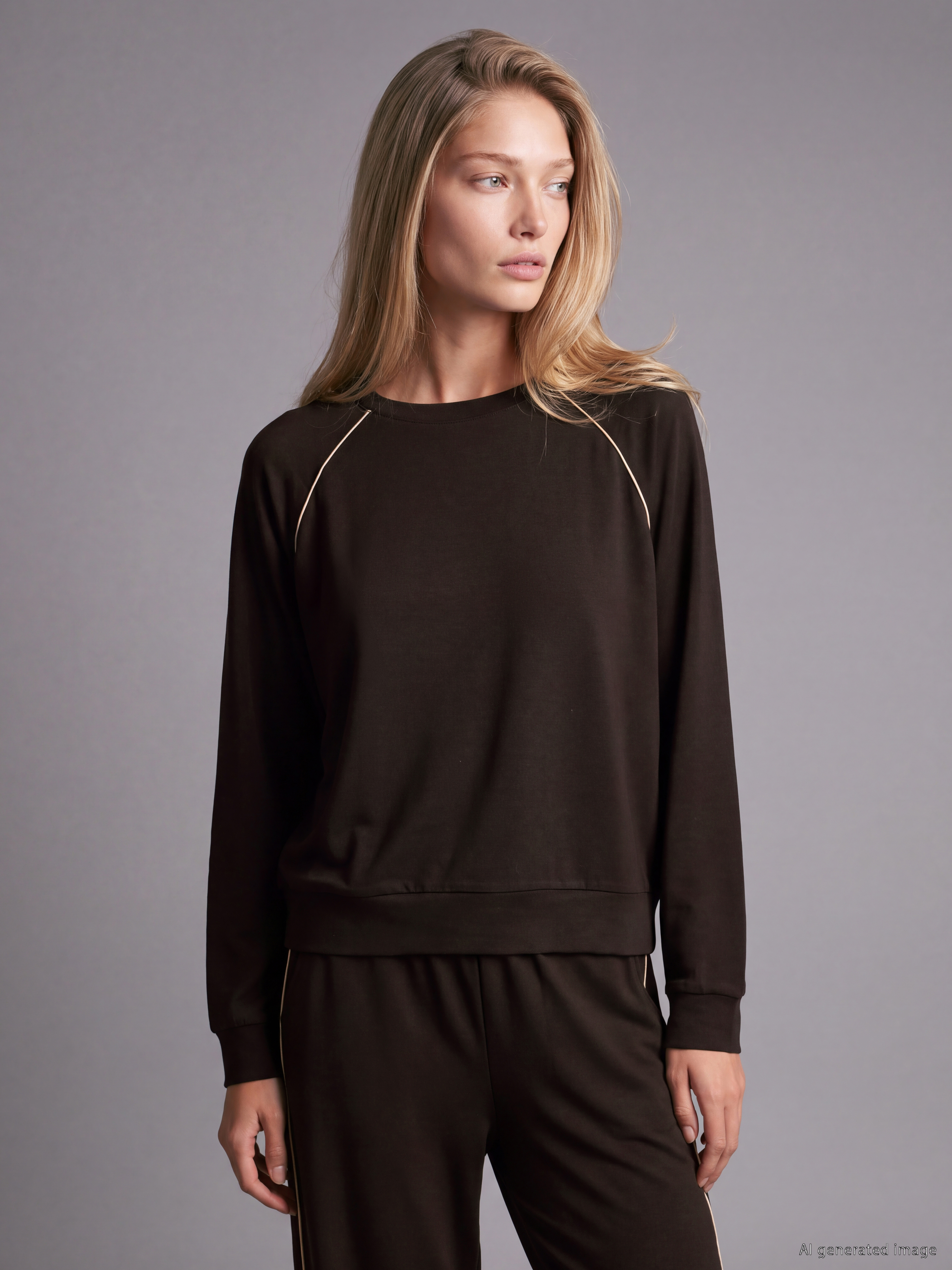 Natuvera Bisiklet Yaka Kadın Sweatshirt