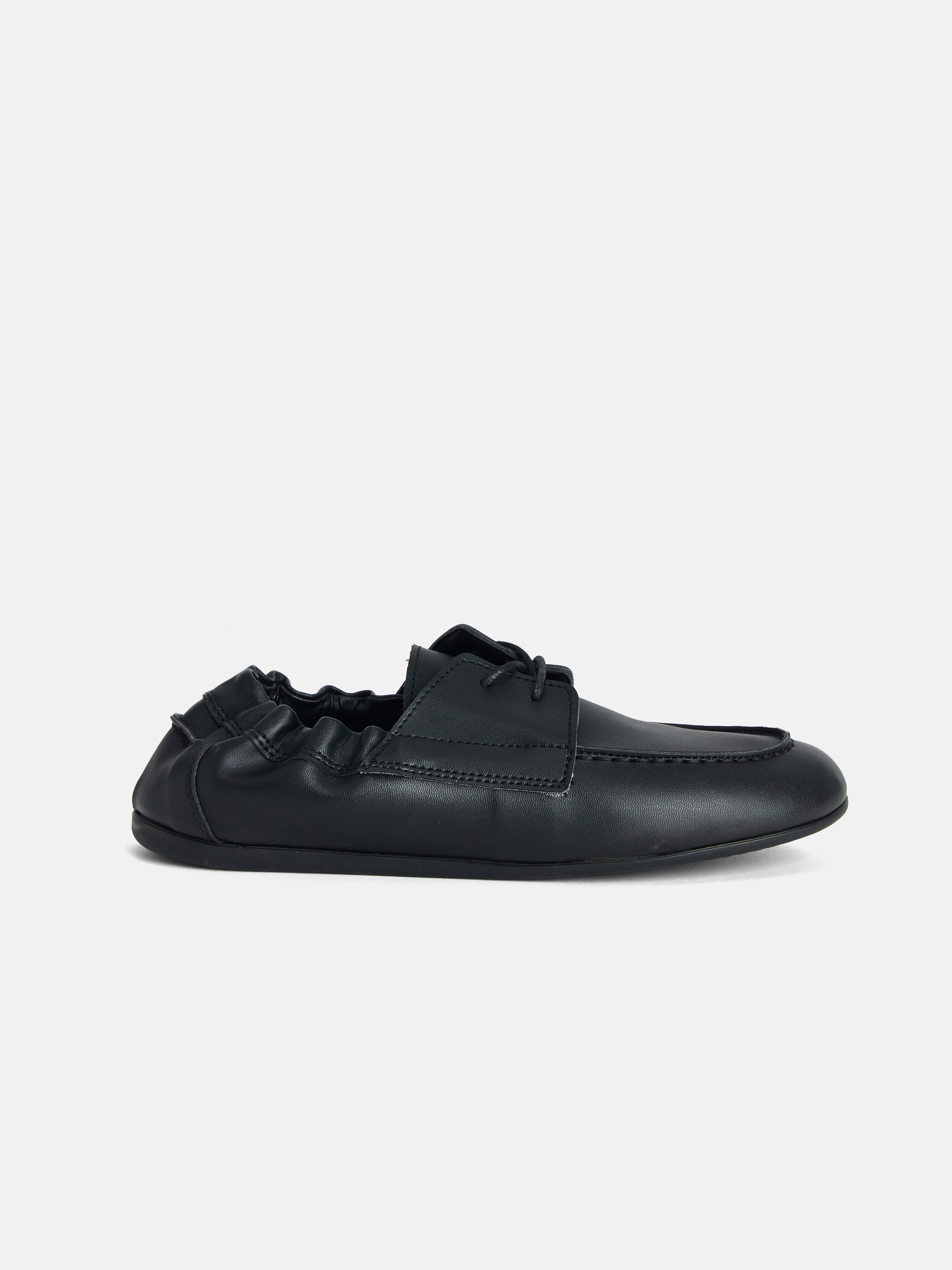 LCW STEPS Deri Görünümlü Büzgülü Kadın Loafer Ayakkabı görsel 2