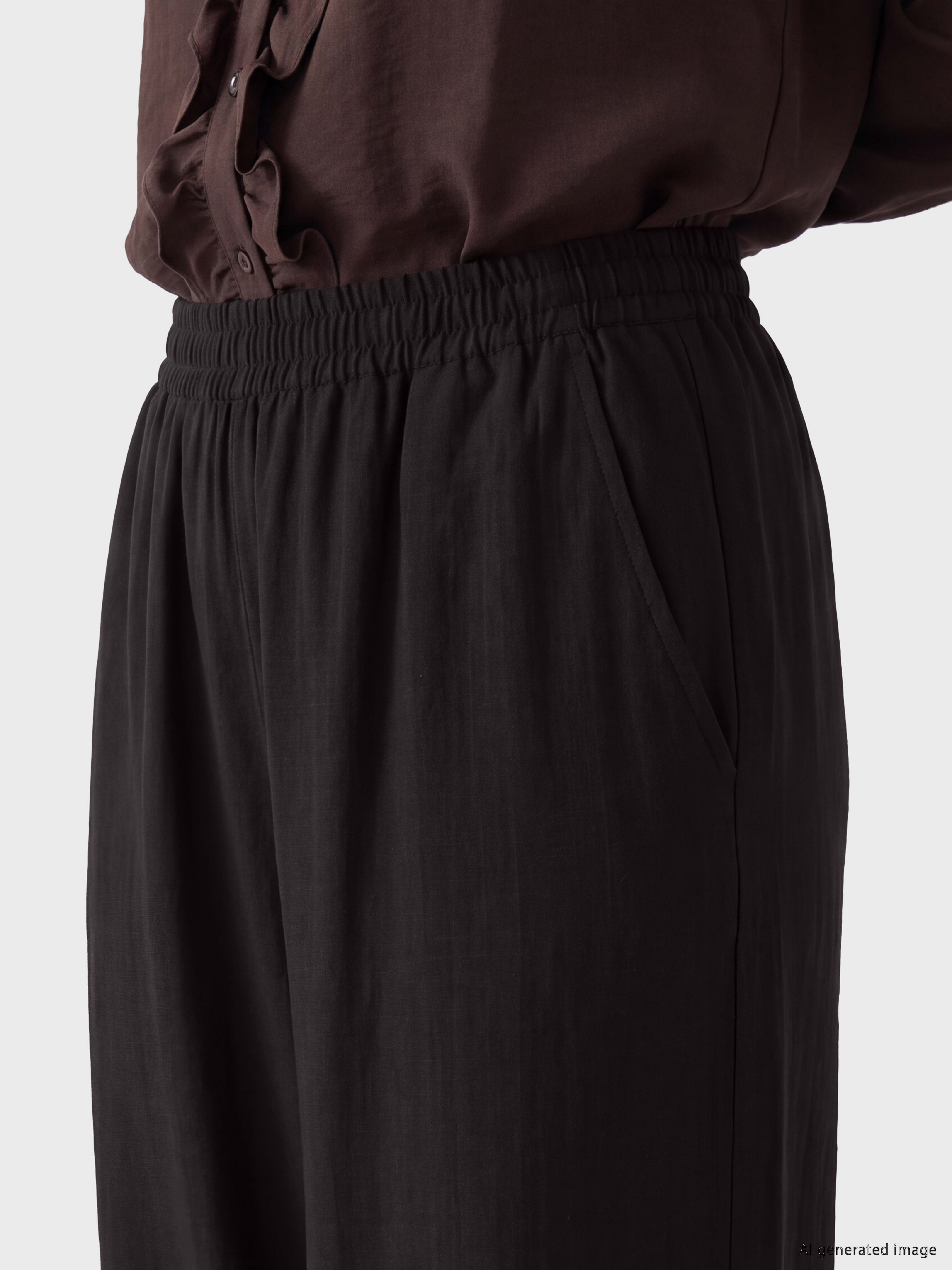 LCW Comfort Beli Lastikli Kadın Jogger Pantolon görsel 3
