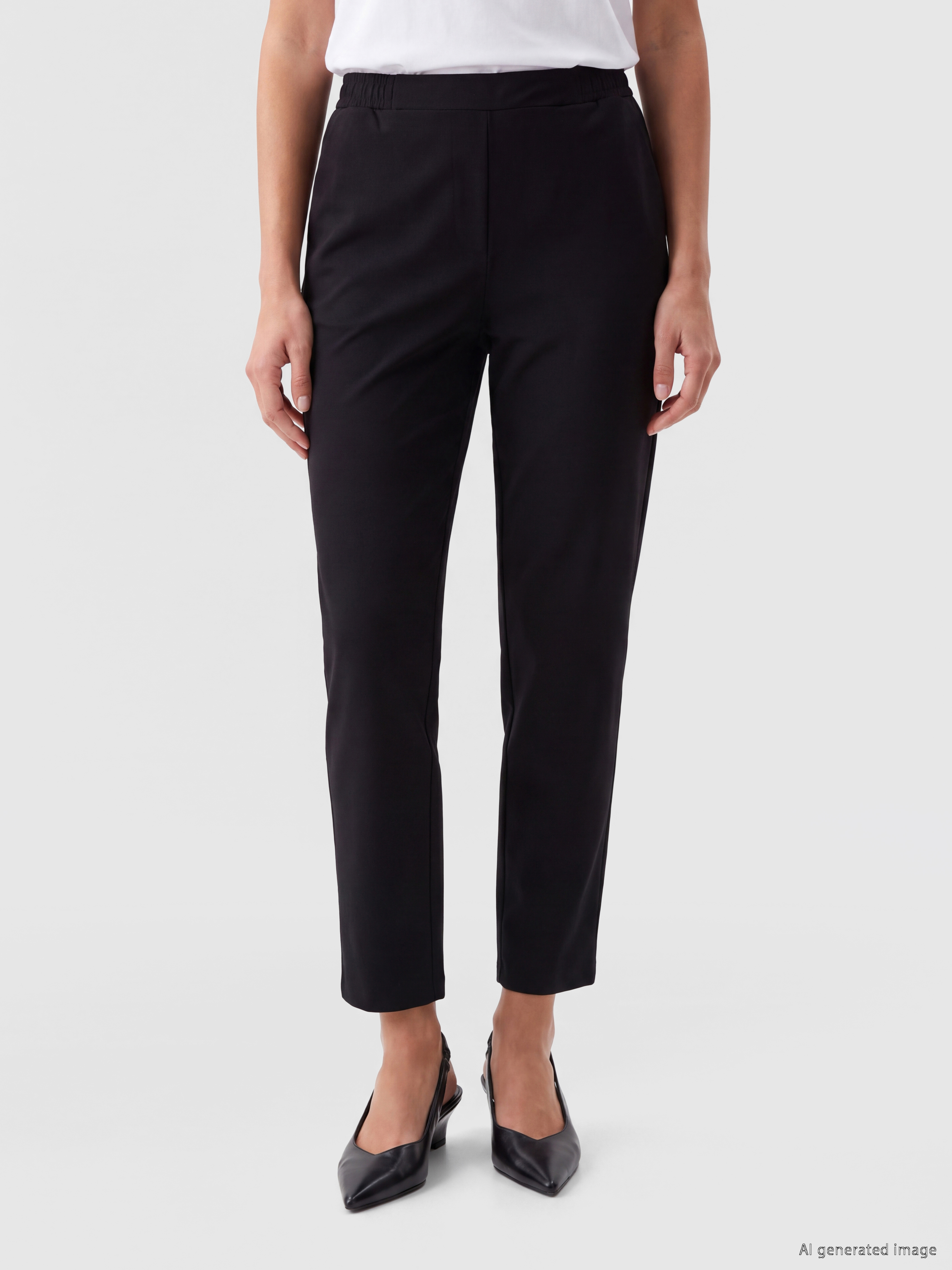 LCW EVERYDAY Beli Lastikli Kadın Pantolon görsel 2