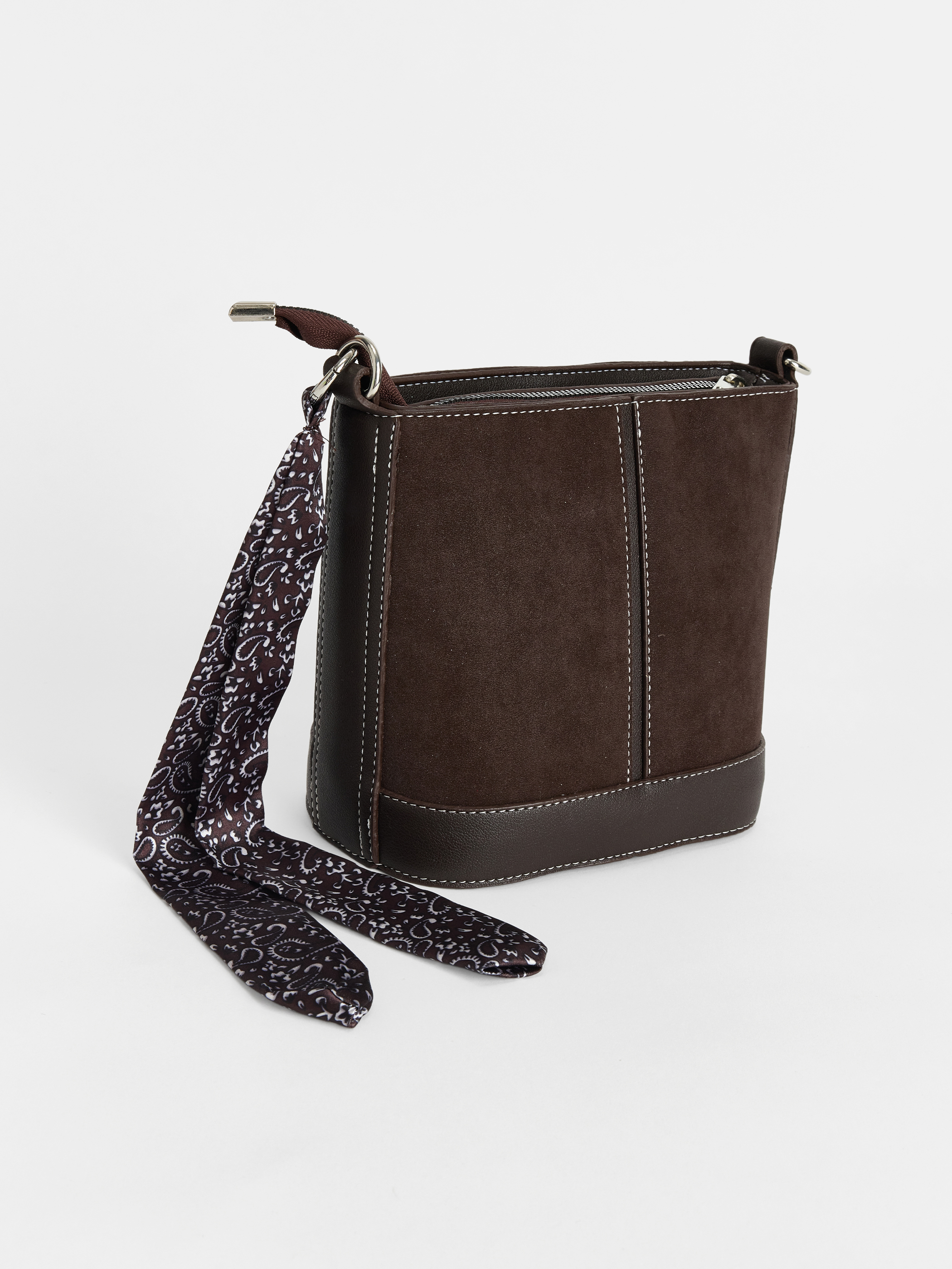 LCW ACCESSORIES Süet Kadın Omuz Çantası görsel 2