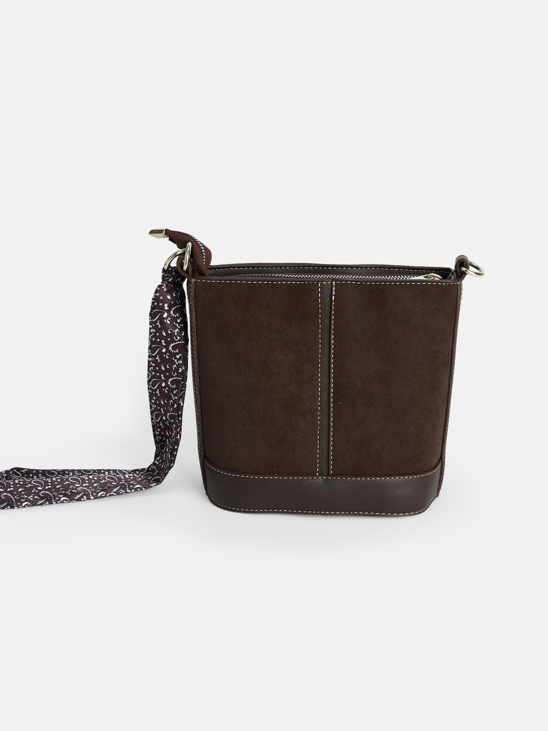 LCW ACCESSORIES Süet Kadın Omuz Çantası görsel 3