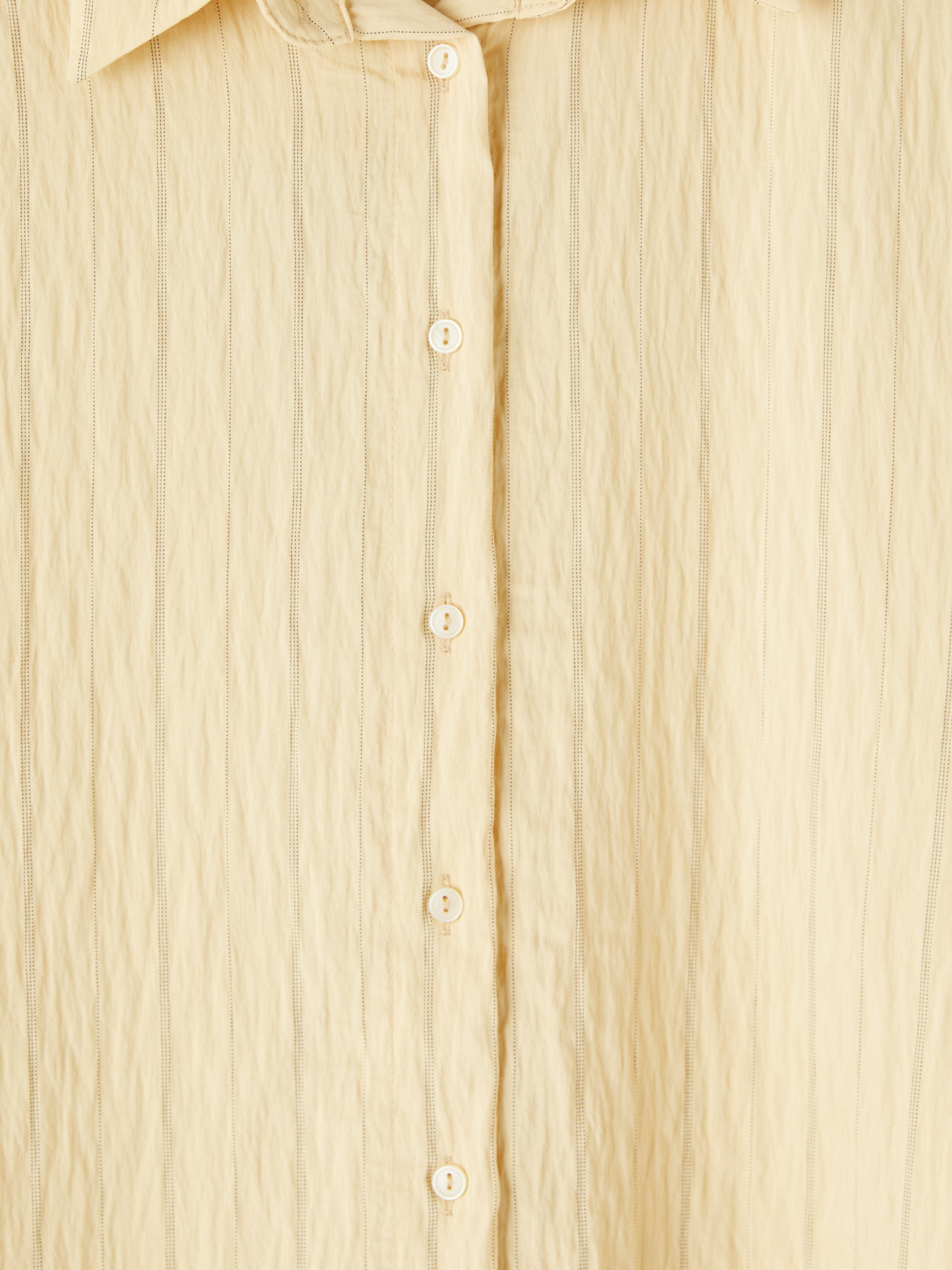 LCW Vision Çizgili Oversize Modal Karışımlı Kadın Gömlek görsel 7