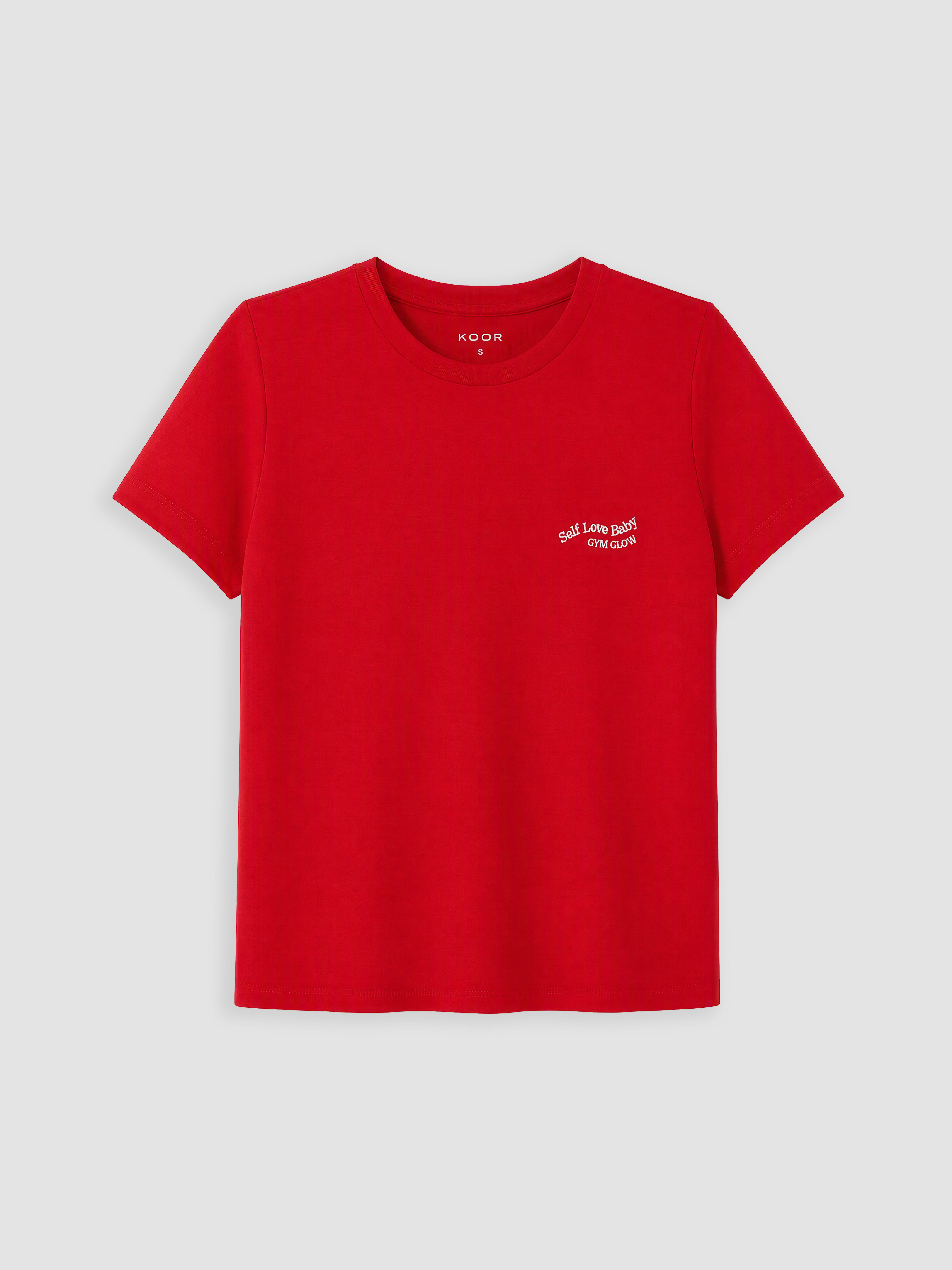 KOOR SPORT Nakışlı Soft Touch Kadın Spor Tişört görsel 5