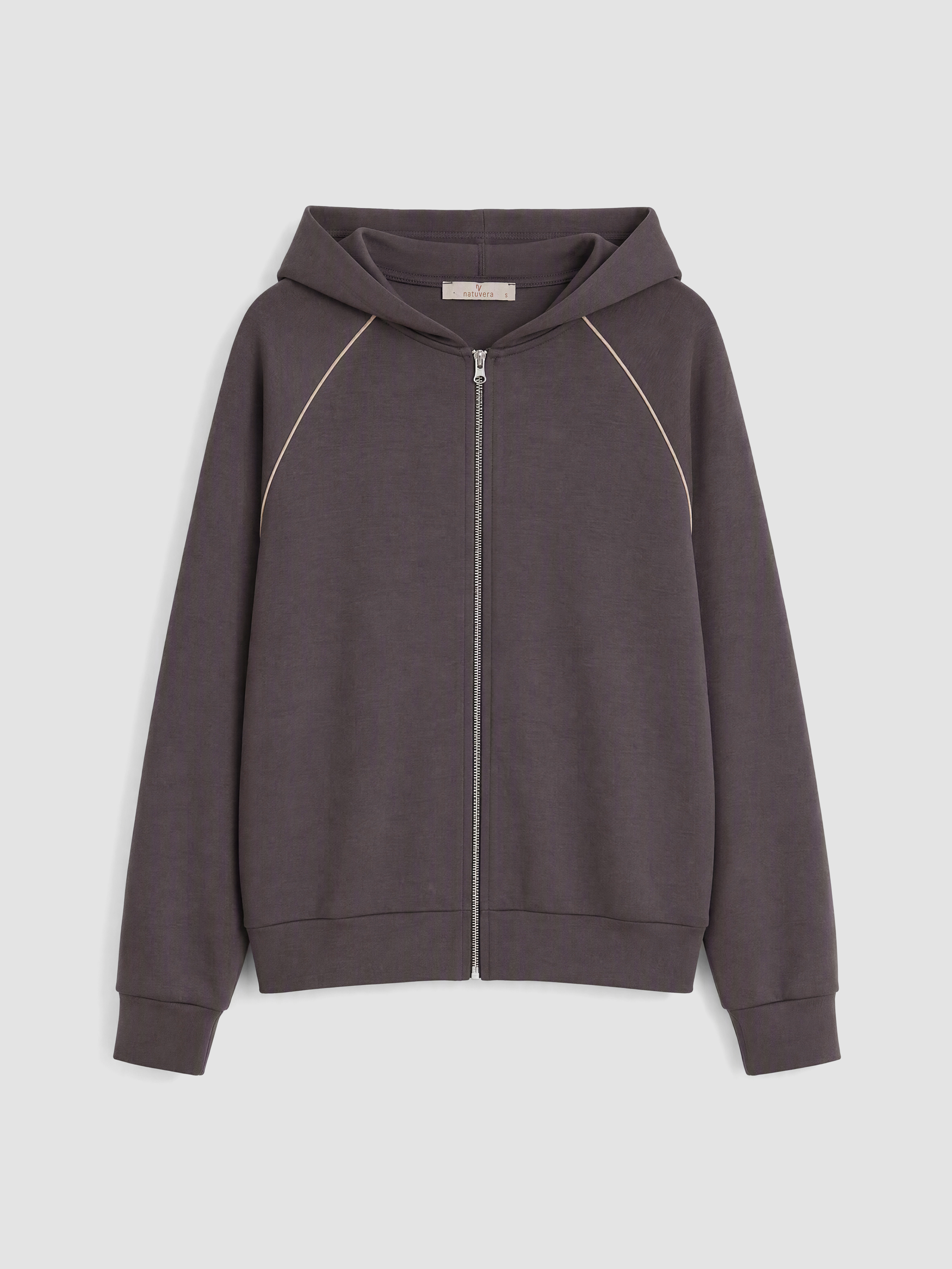 Natuvera Kapüşonlu Kadın Fermuarlı Sweatshirt görsel 5