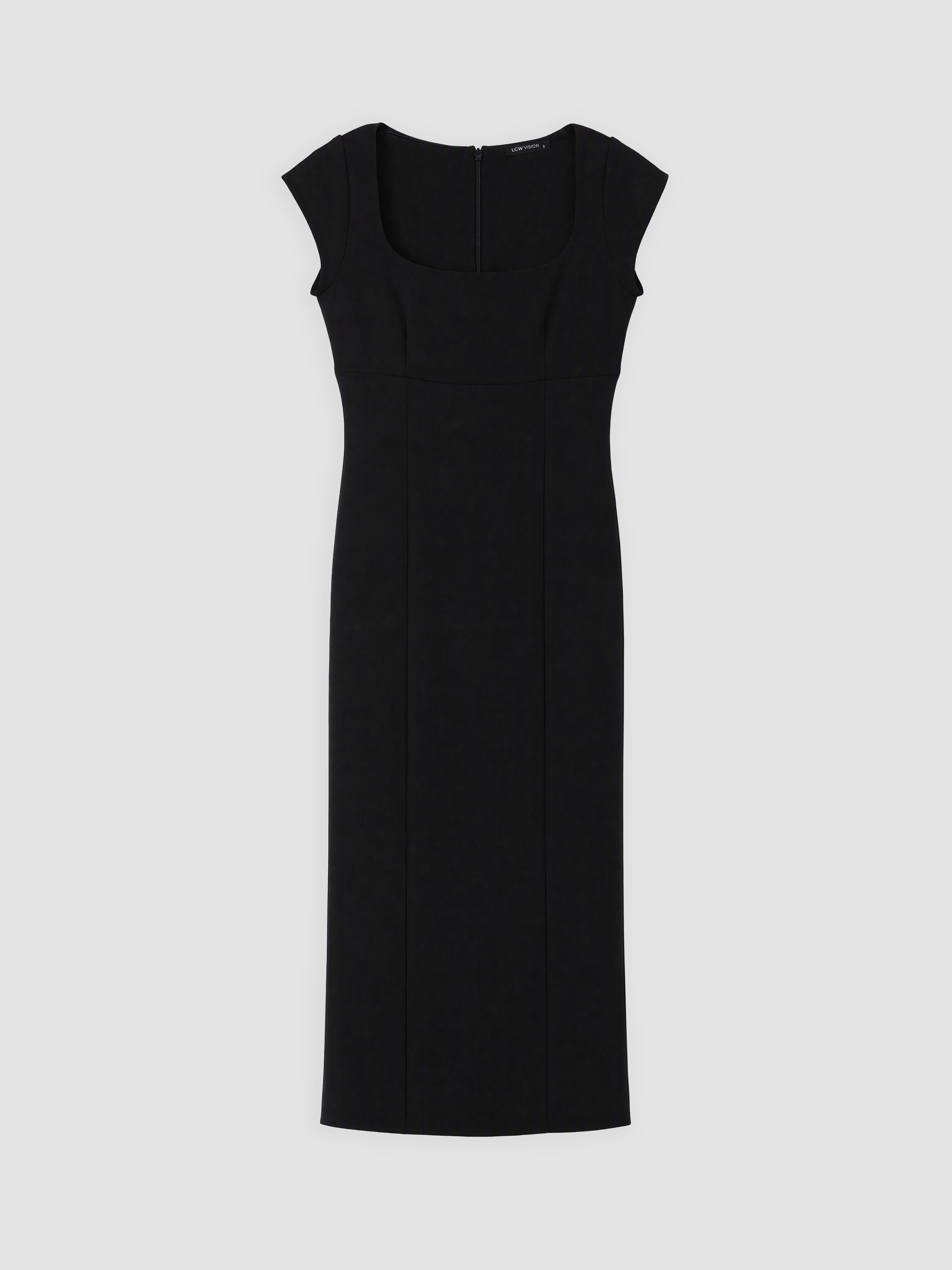 LCW Vision Kare Yaka Bodycon Elbise görsel 5