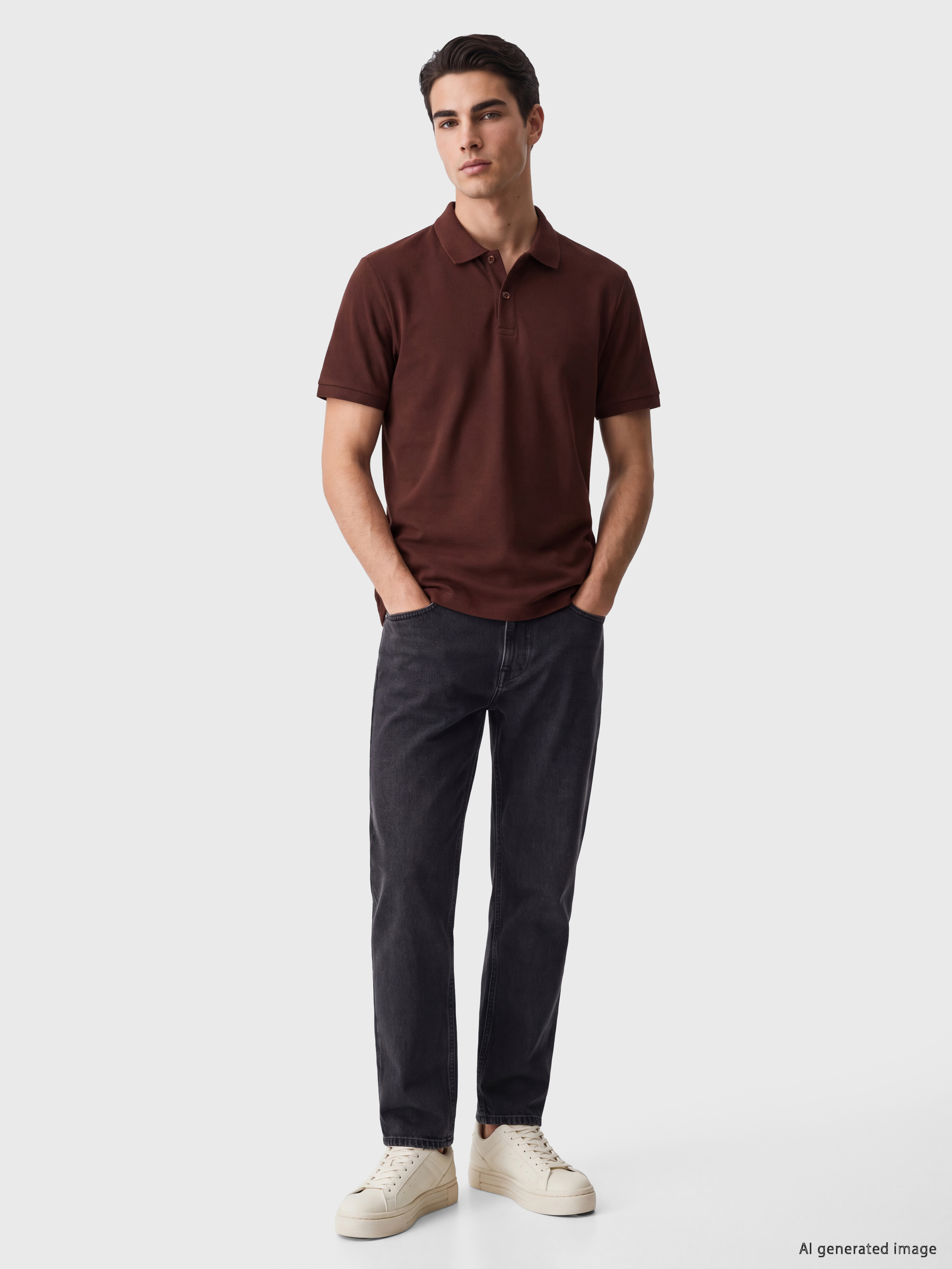 LCWAIKIKI Classic Polo Yaka Pike Erkek Tişört görsel 2