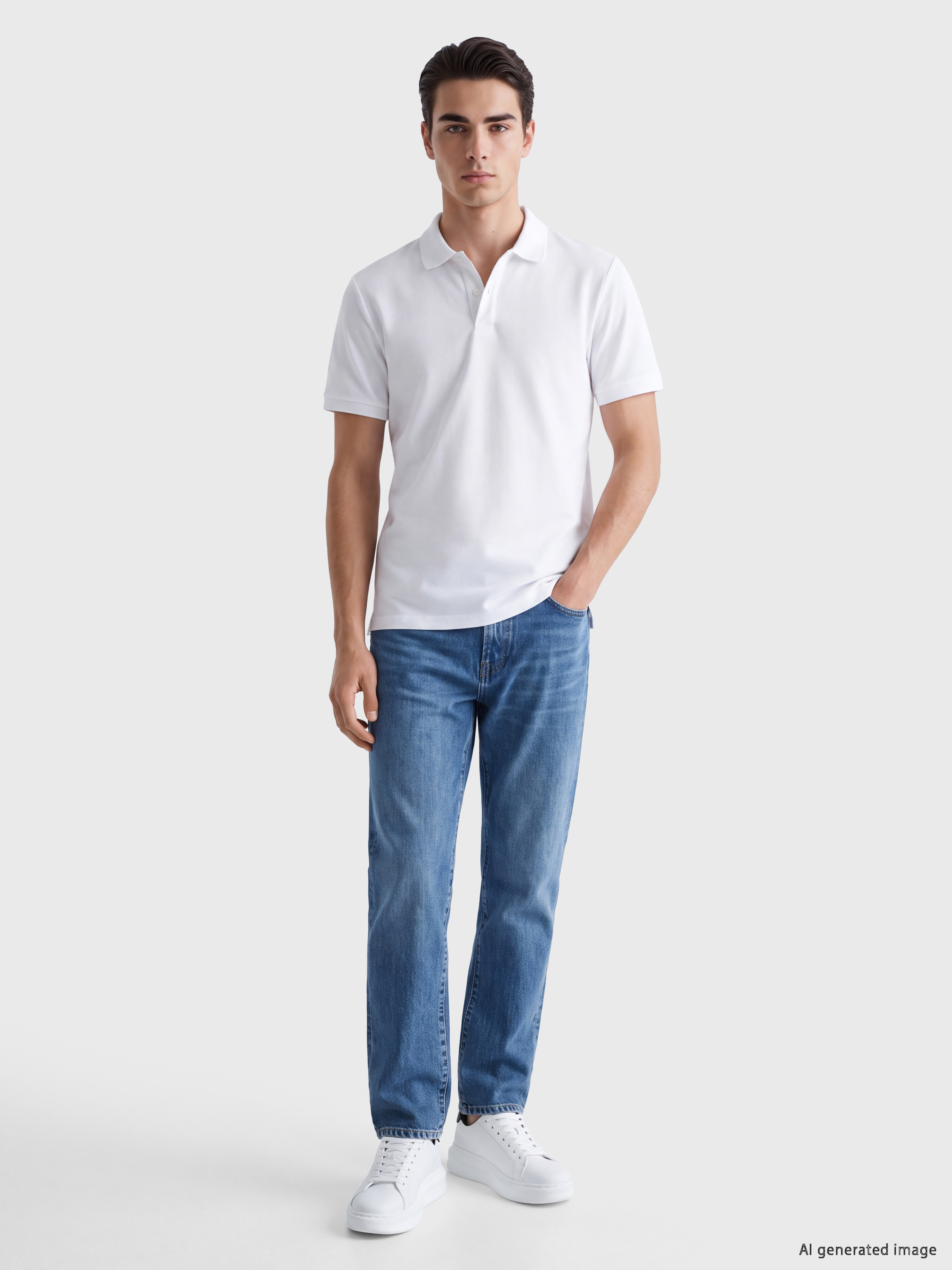 LCWAIKIKI Classic Polo Yaka Pike Erkek Tişört görsel 2