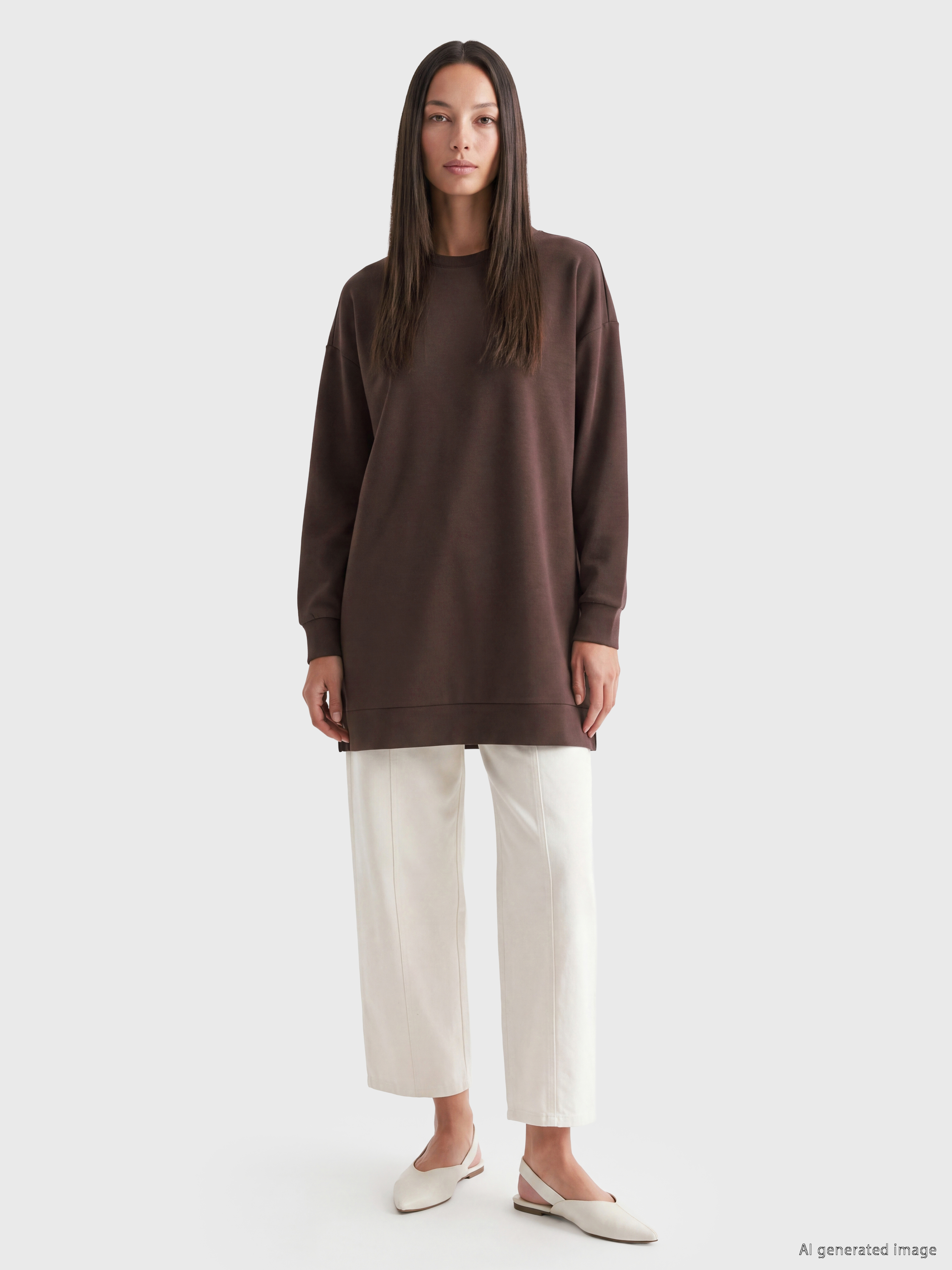 LC WAIKIKI Soft Touch Kadın Sweatshirt Tunik