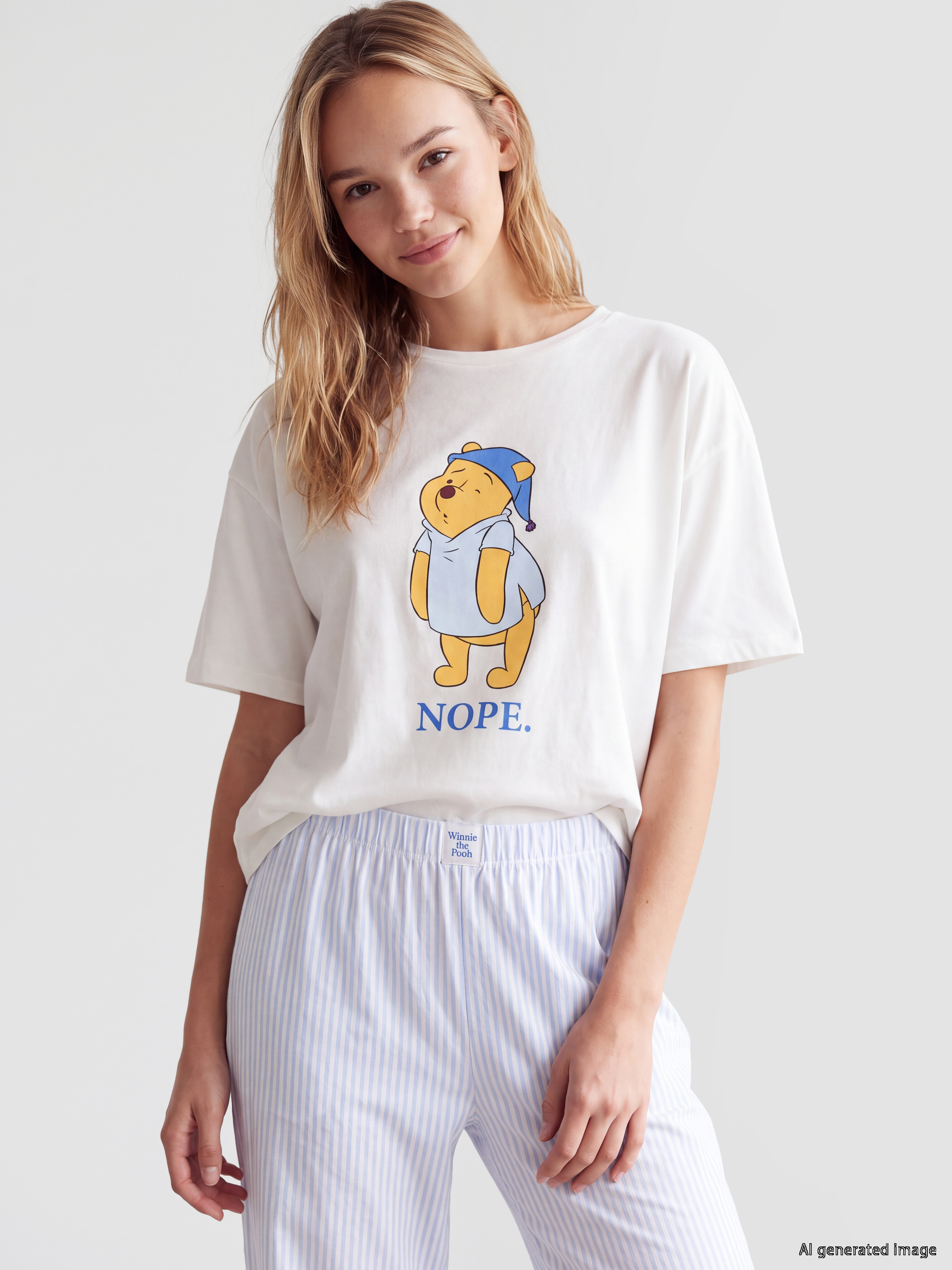 LCW Young Winnie the Pooh Baskılı Pijama Takımı