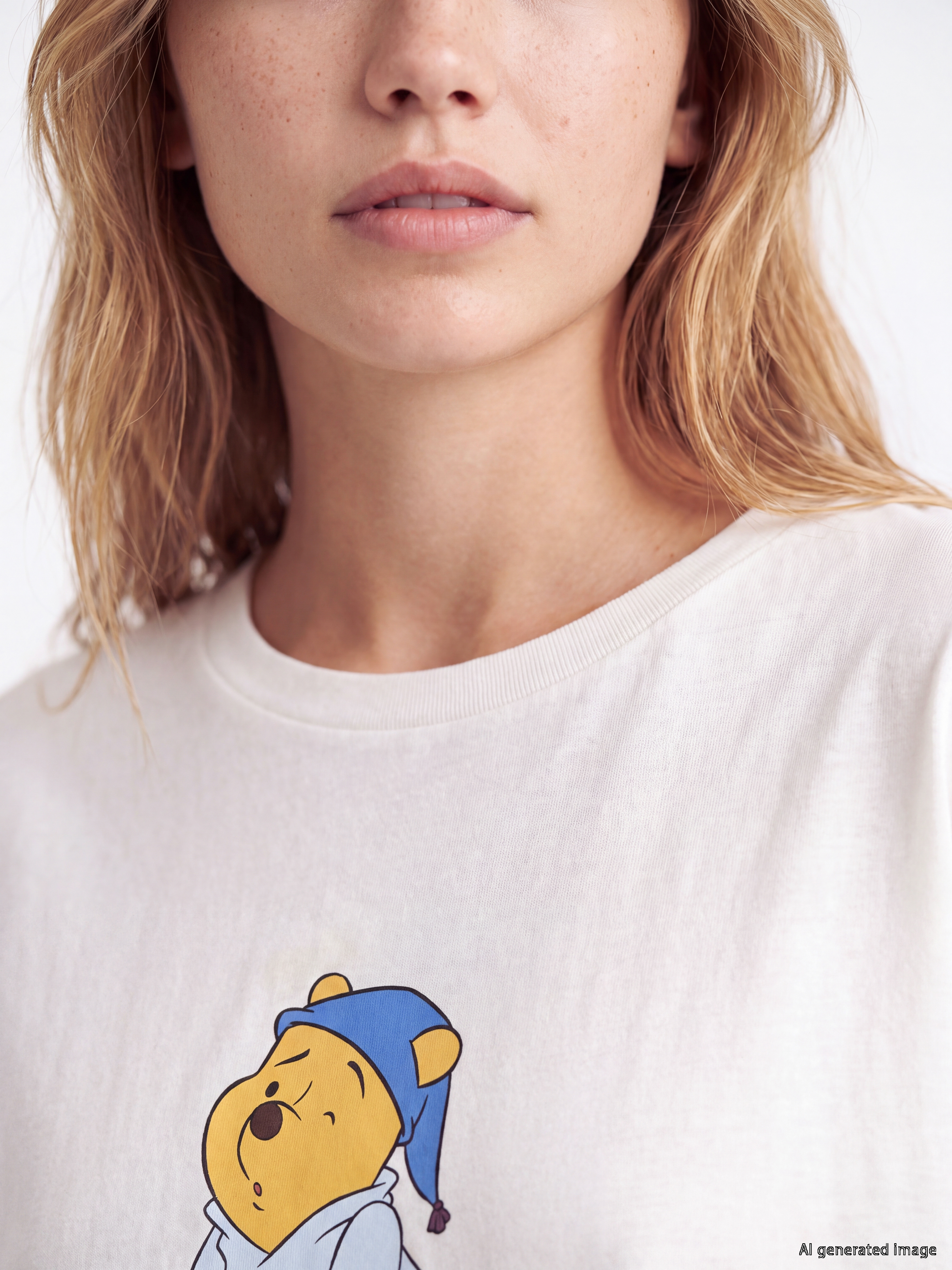 LCW Young Winnie the Pooh Baskılı Pijama Takımı görsel 3