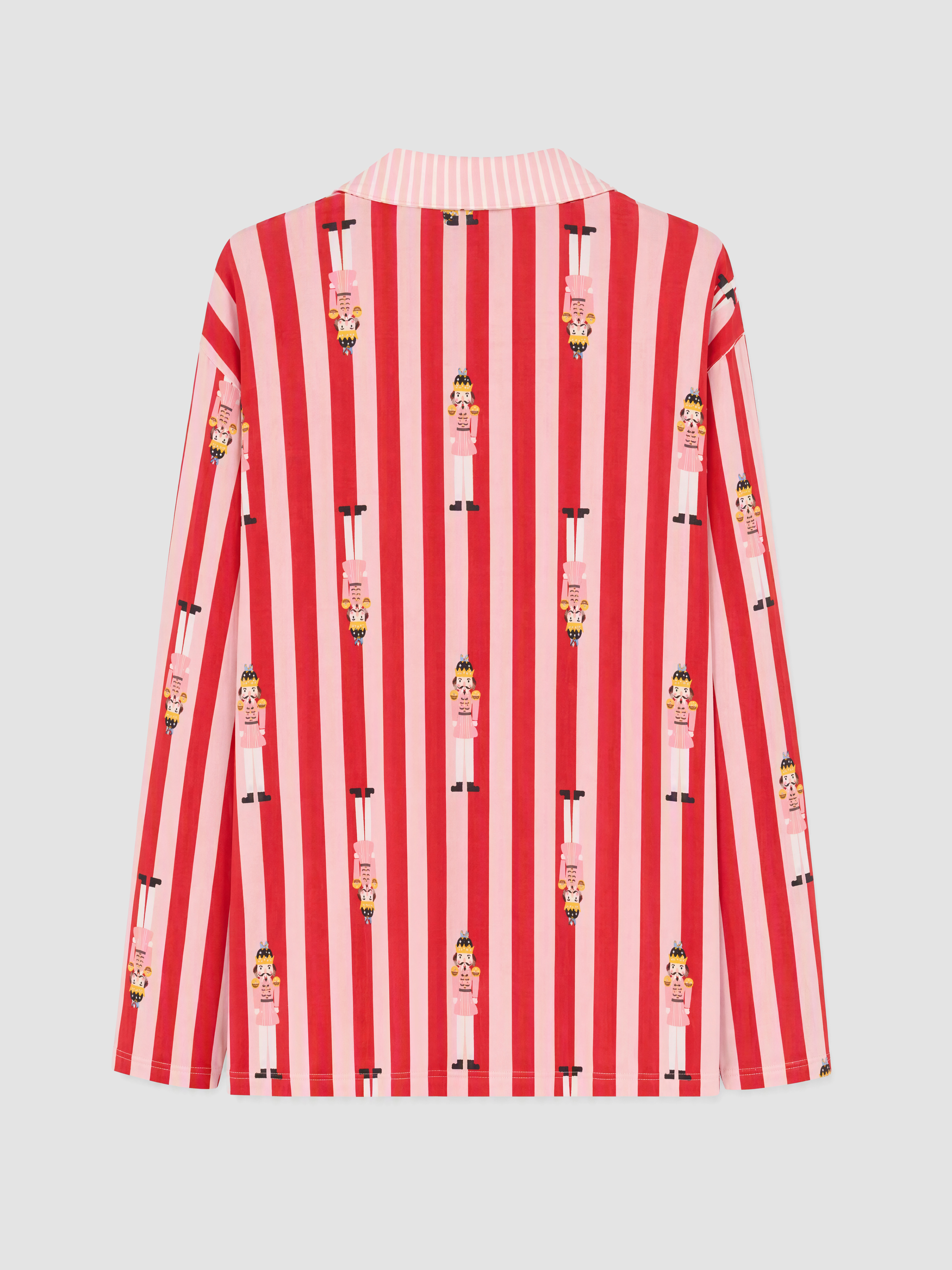 LCW Young Gömlek Yaka Desenli Kadın Pijama Takım görsel 8