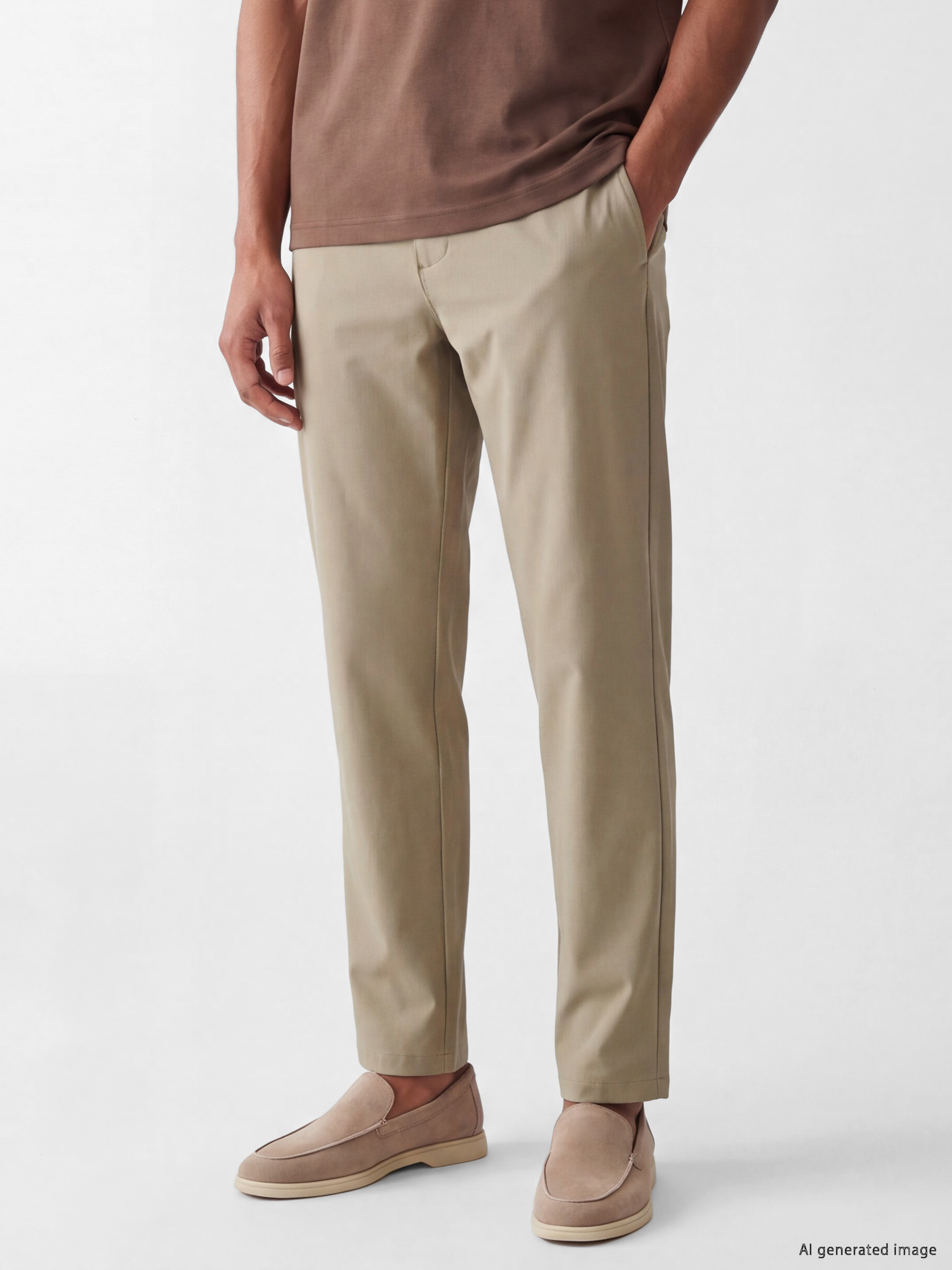 LCW Vision Slim Fit Erkek Pileli Pantolon görsel 2