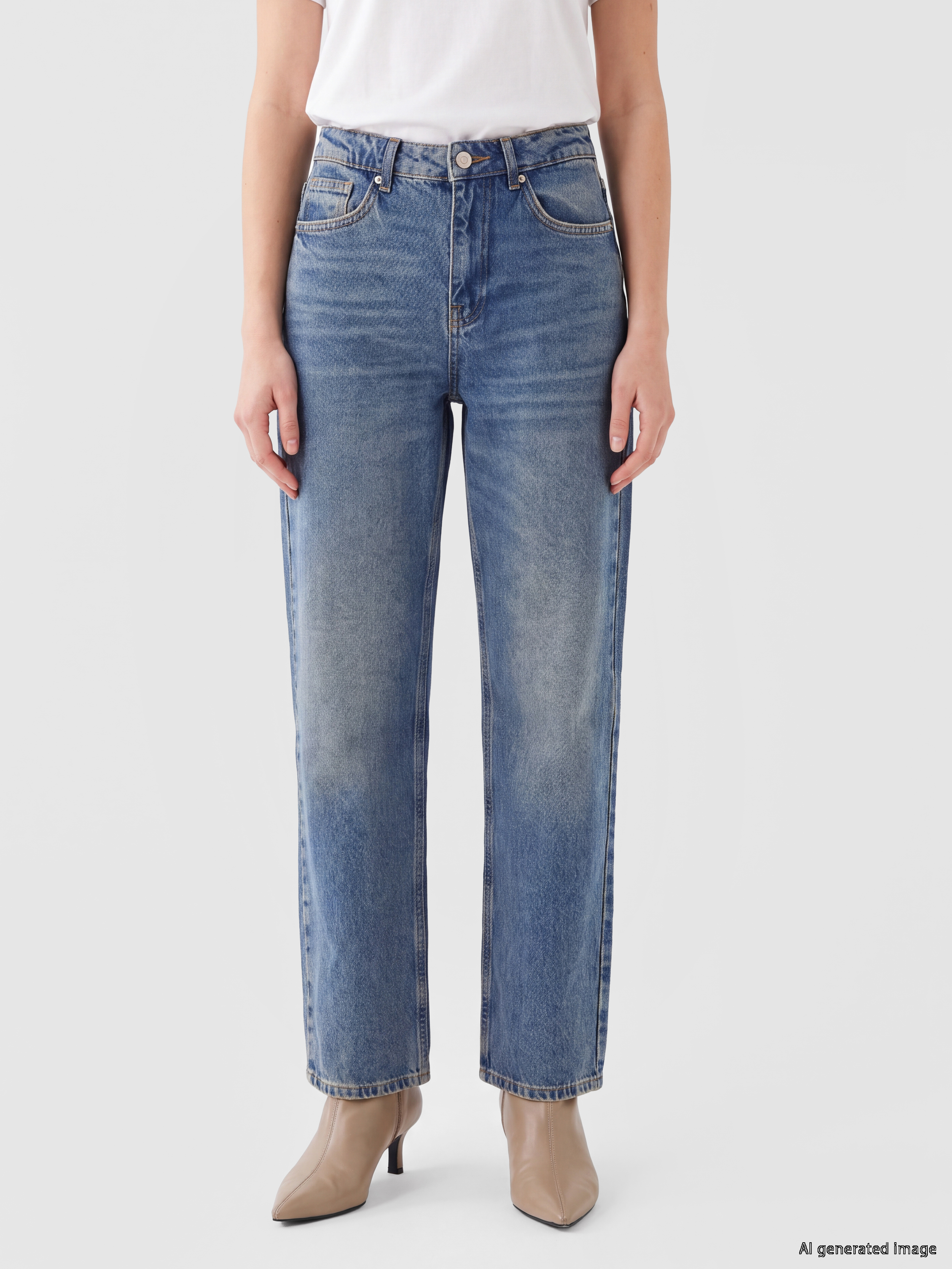 LCW Vision Straight Fit Kadın Jean Pantolon görsel 2