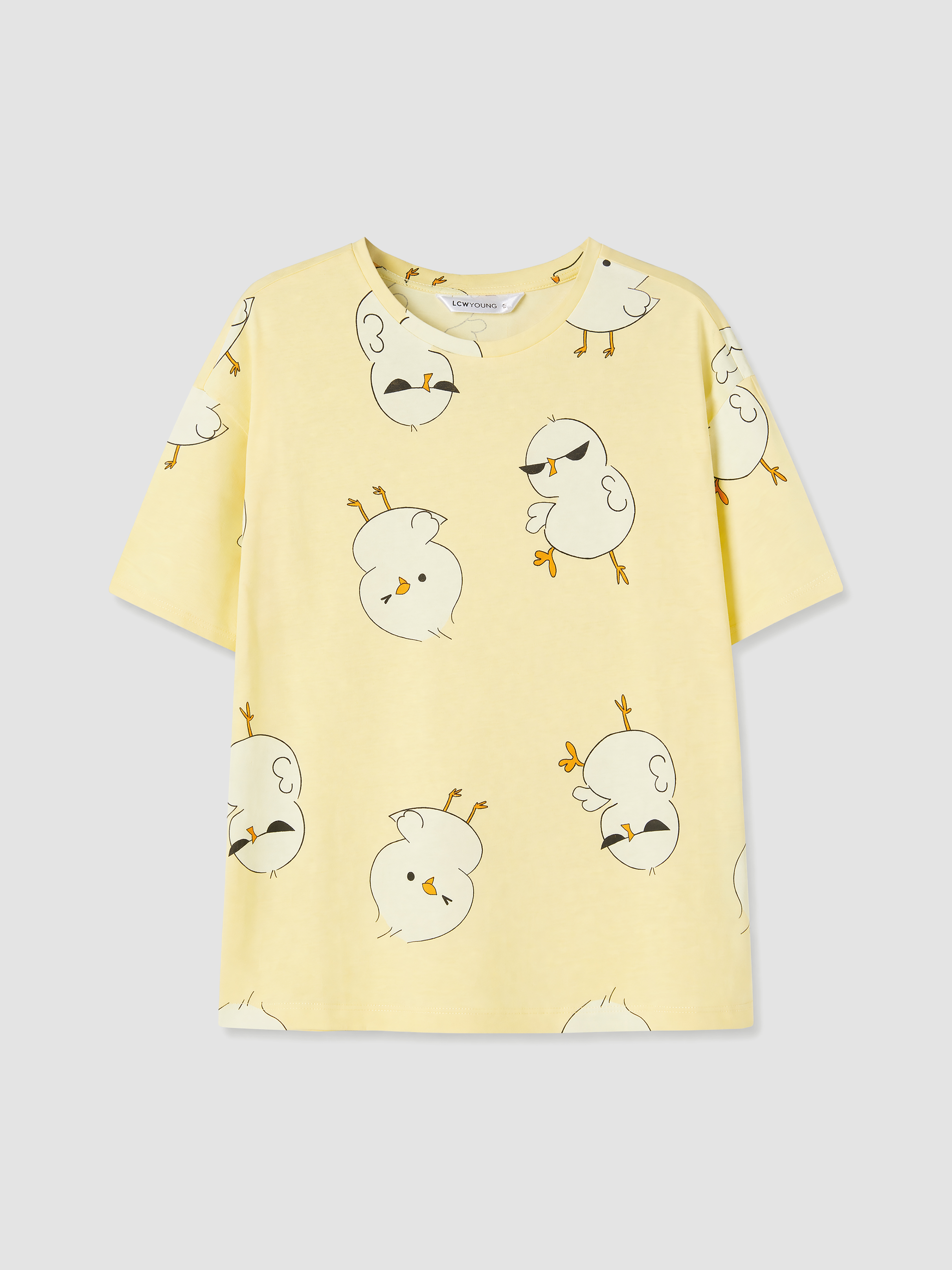 LCW Young Desenli Kadın Şortlu Pijama Takımı görsel 6