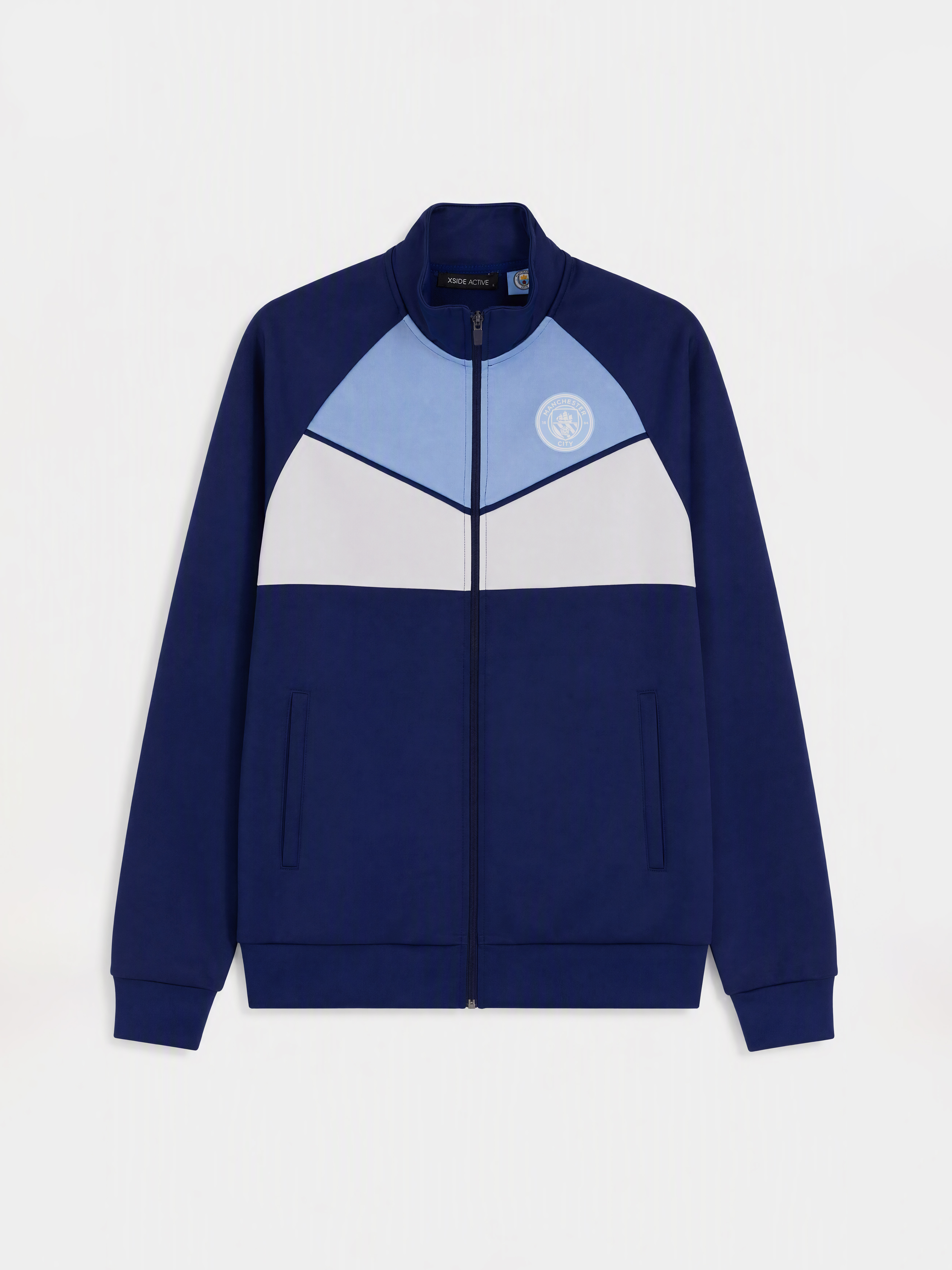 XSIDE ACTIVE Manchester City Baskılı Erkek Fermuarlı Sweatshirt