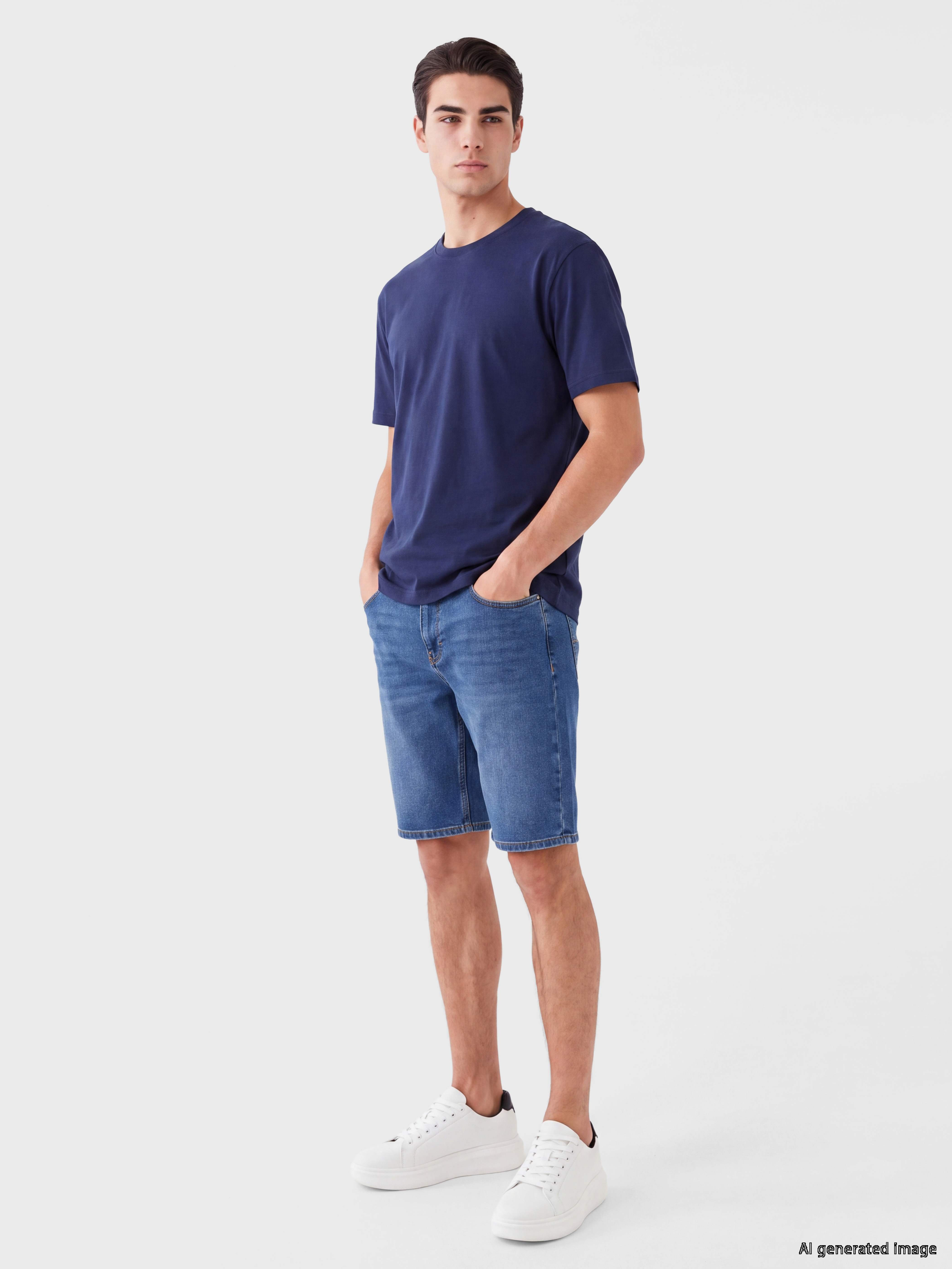 LC WAIKIKI Bisiklet Yaka Erkek Pijama Üst görsel 2