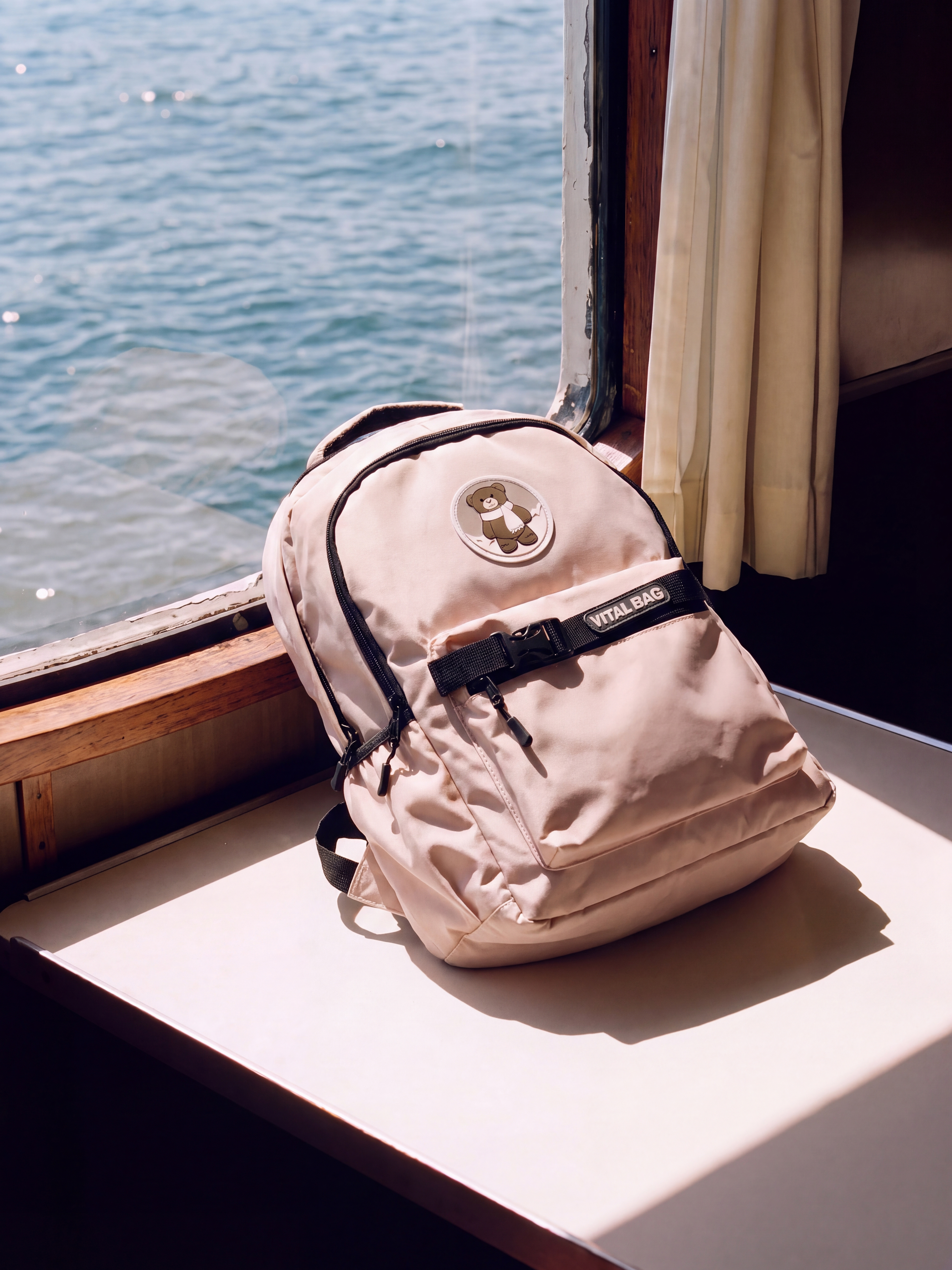 LCW ACCESSORIES Paraşüt Kumaşı Ayı Figürlü Kadın Sırt Çantası