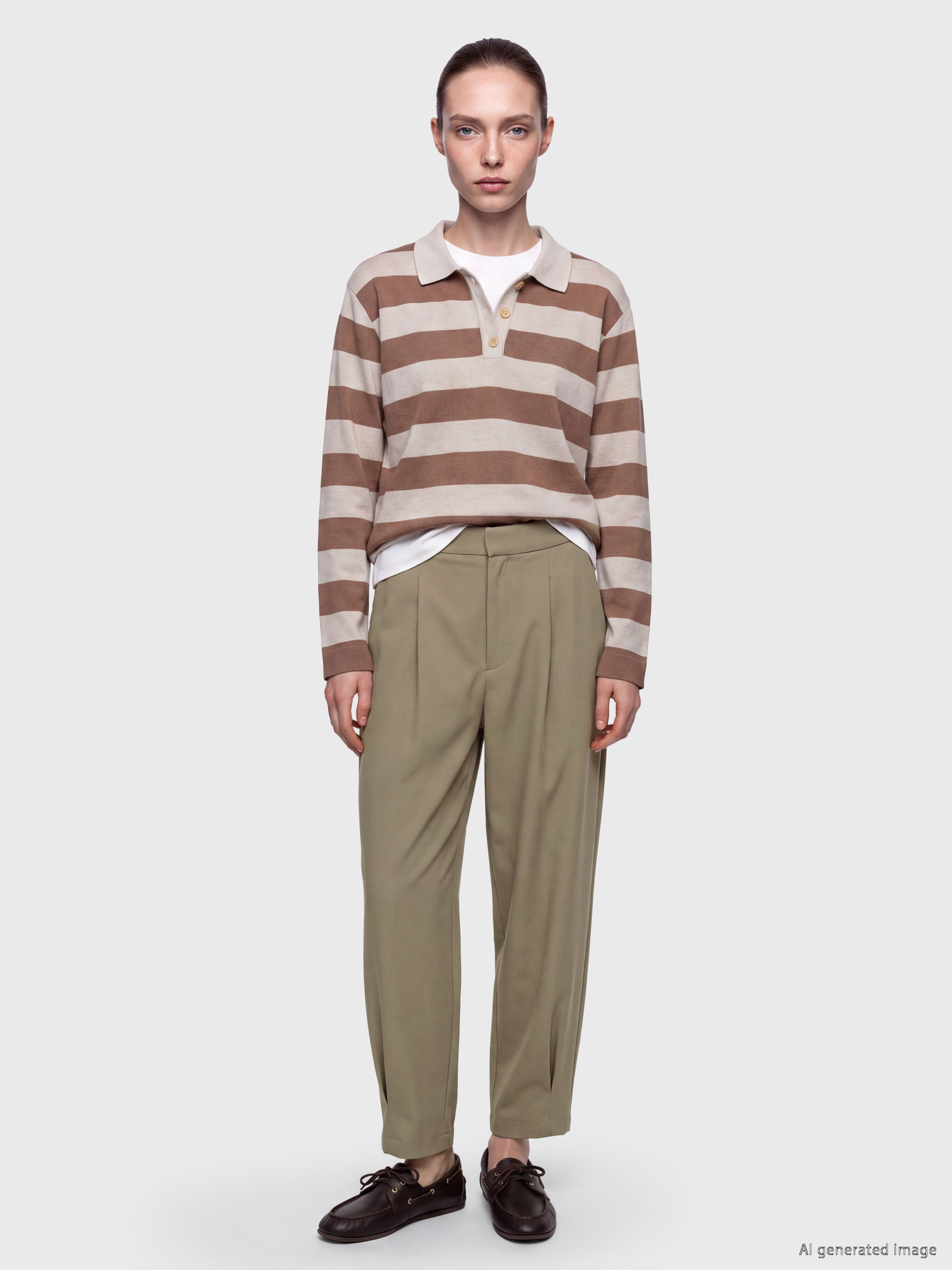 LCW Comfort Regular Fit Kadın Pileli Kumaş Pantolon