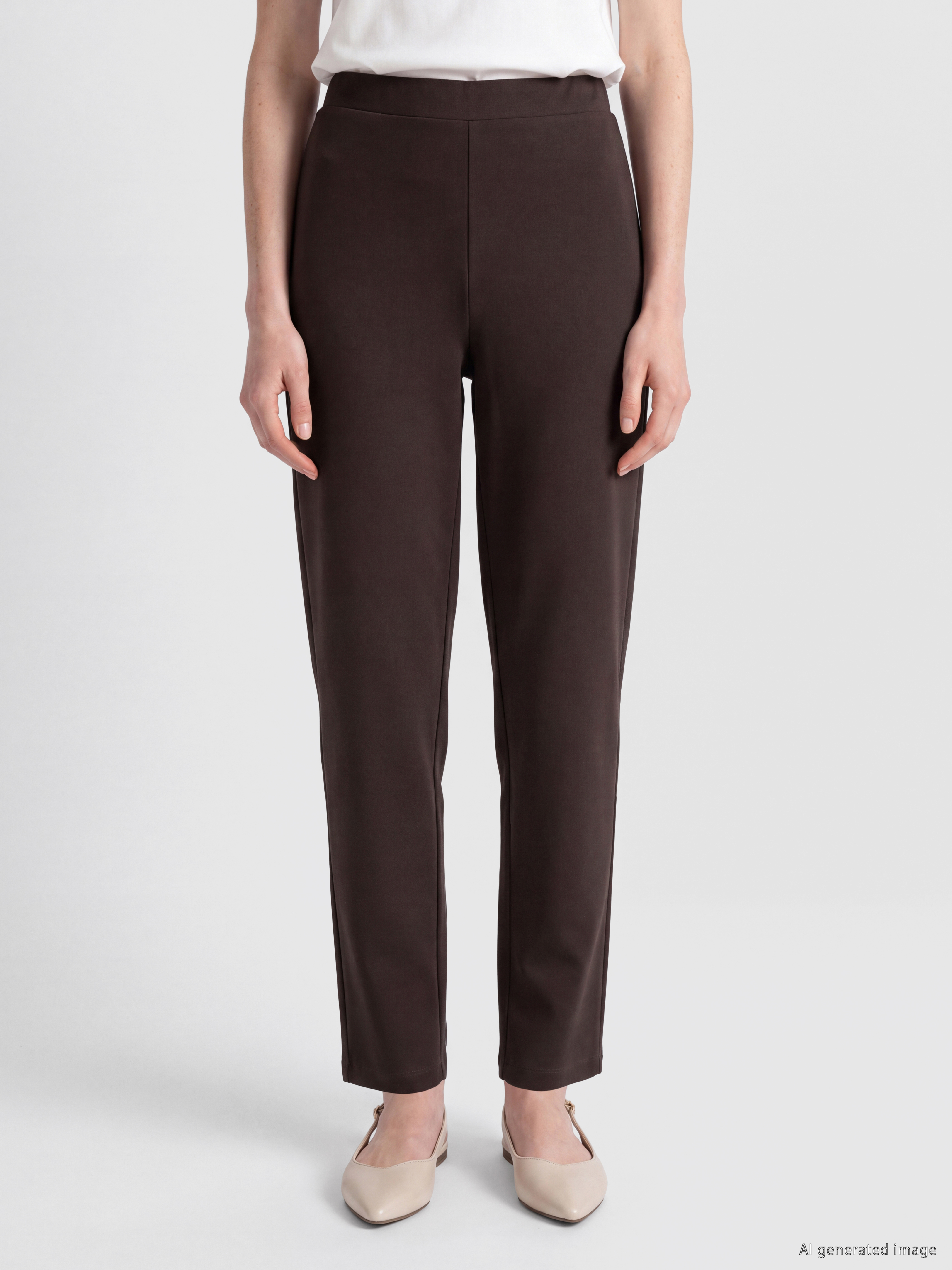 LCW Comfort Beli Lastikli Kadın Pantolon görsel 2