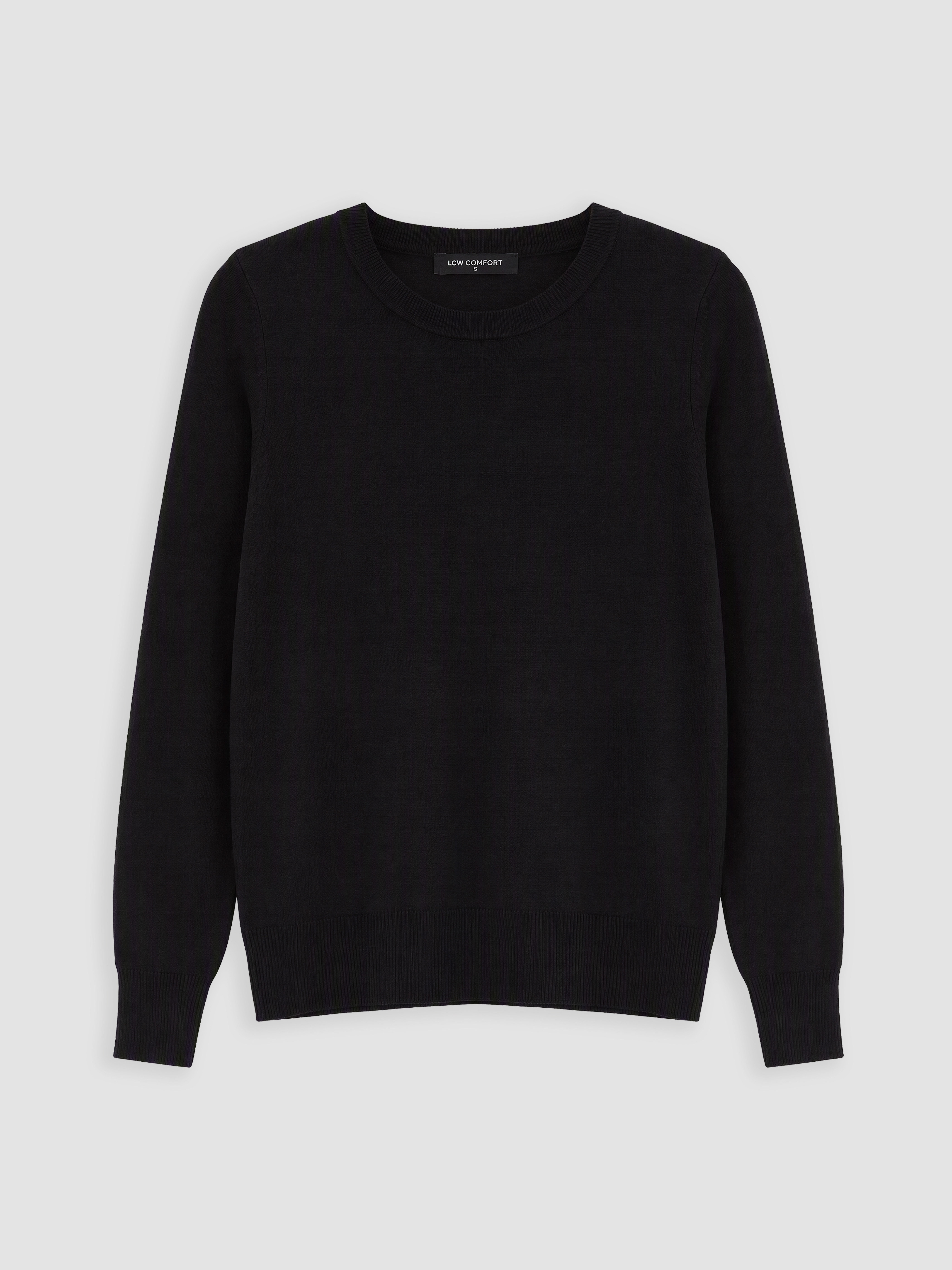 LCW Comfort Bisiklet Yaka Kadın Triko Kazak görsel 5