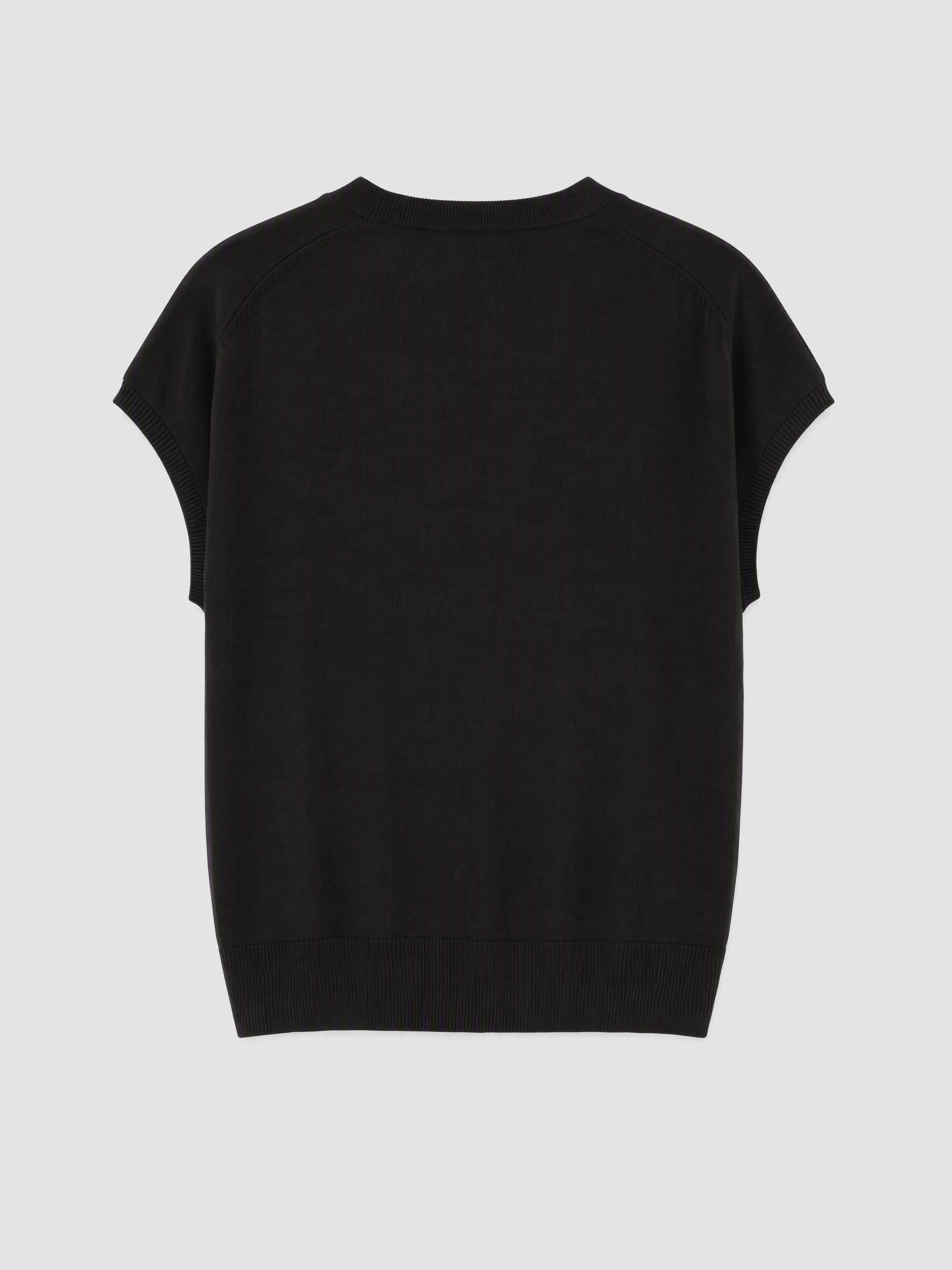 LCW Vision V Yaka Oversize Kadın Triko Yelek görsel 7