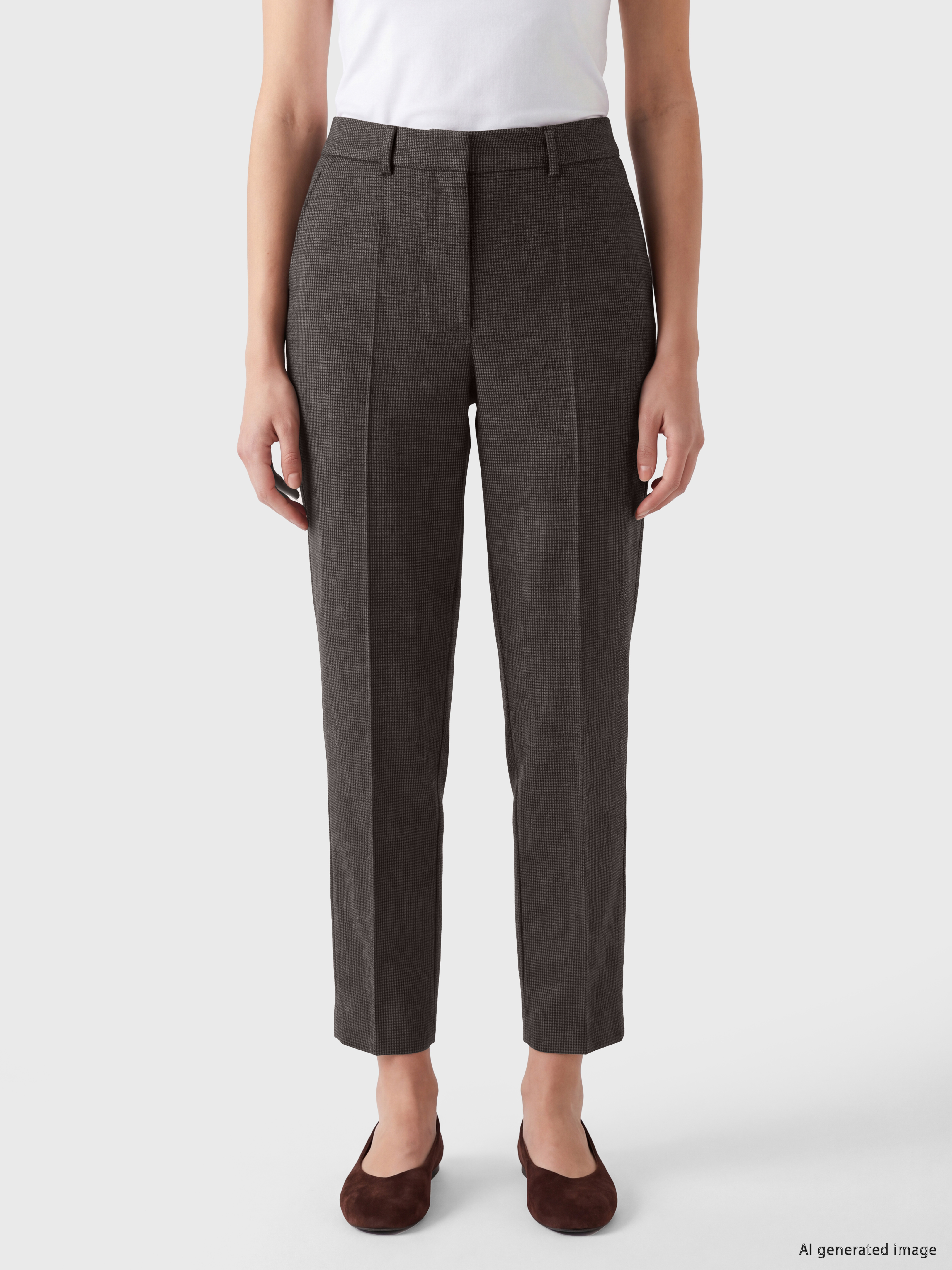 LCW Modest Regular Fit Desenli Kadın Pantolon görsel 2