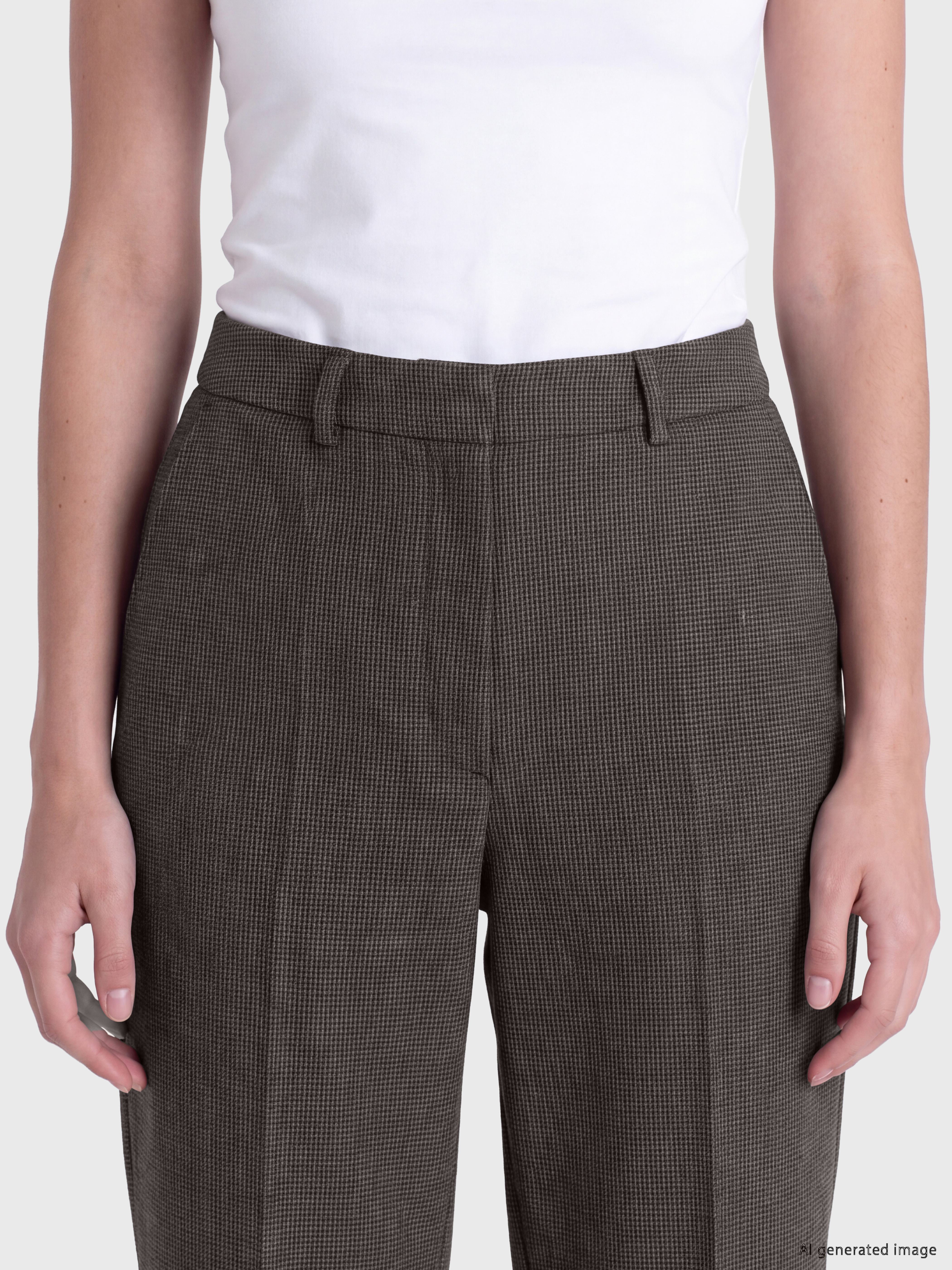 LCW Modest Regular Fit Desenli Kadın Pantolon görsel 3