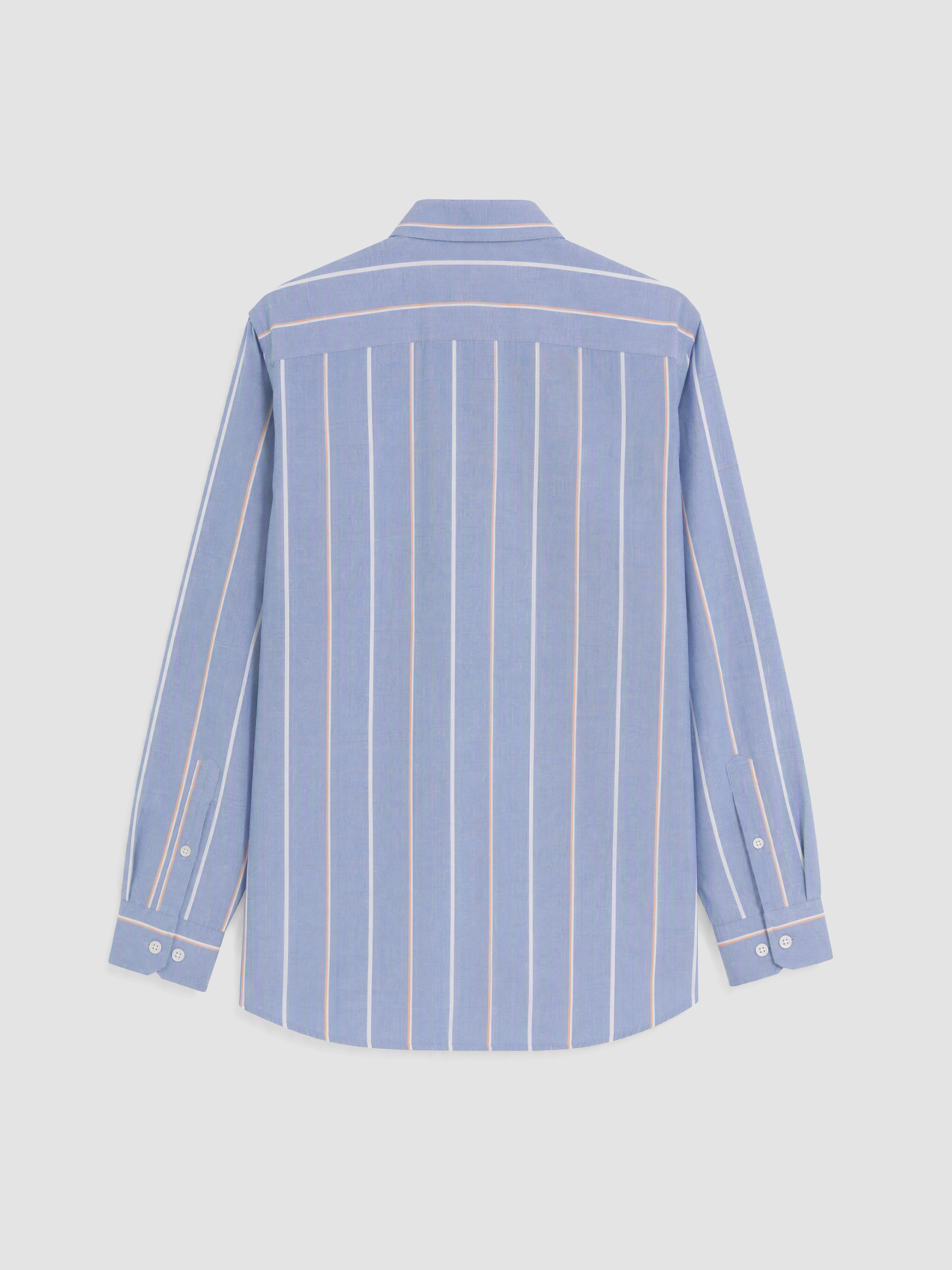 LCWAIKIKI Classic Regular Fit Çizgili Oxford Erkek Gömlek görsel 6