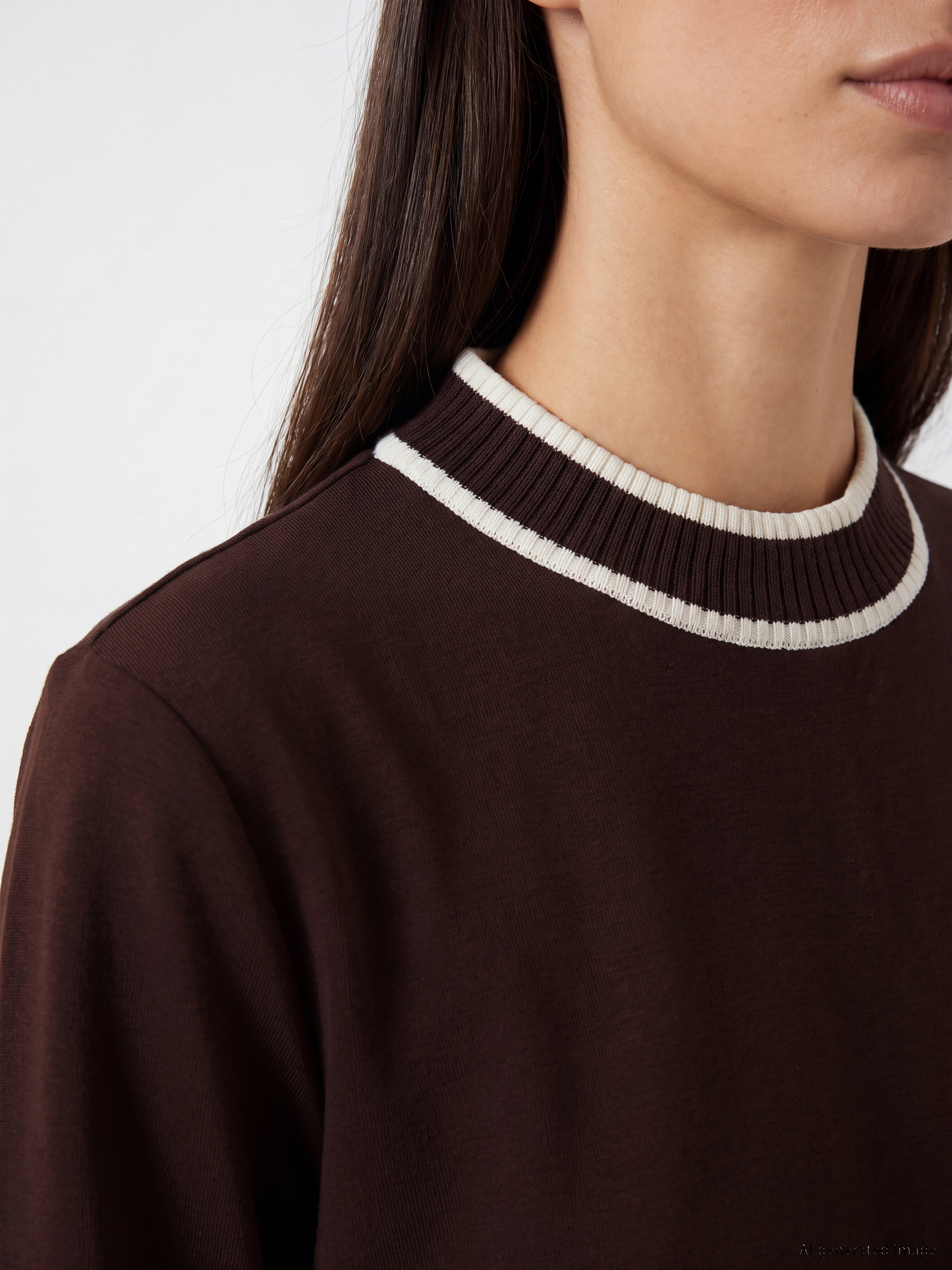 LCW EVERYDAY Şerit Detaylı Soft Touch Kadın Sweatshirt Tunik görsel 3